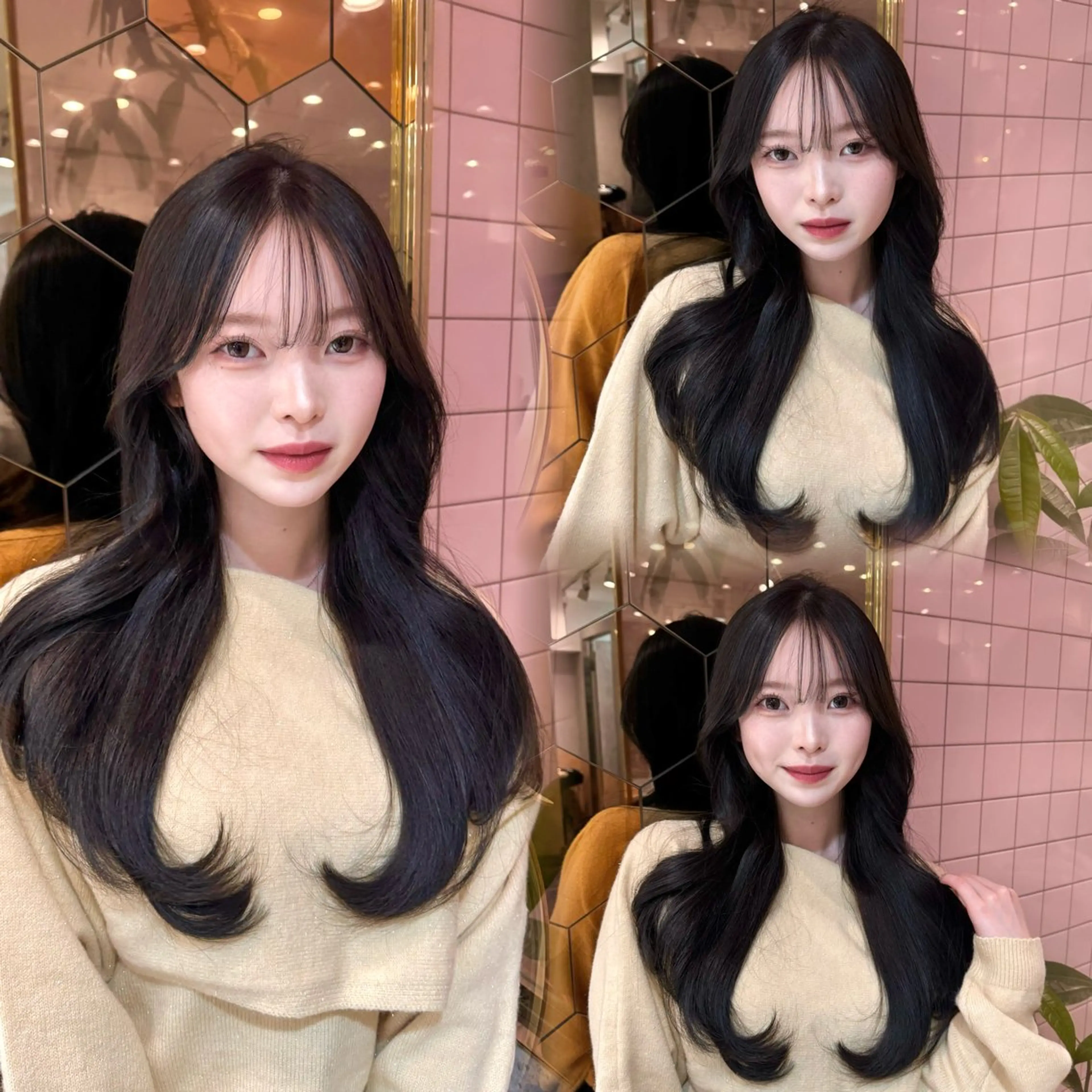 ロング くびれヘア カット トリートメント 🎀しゅな/韓国 レイヤー/透明感♡のヘアスタイル