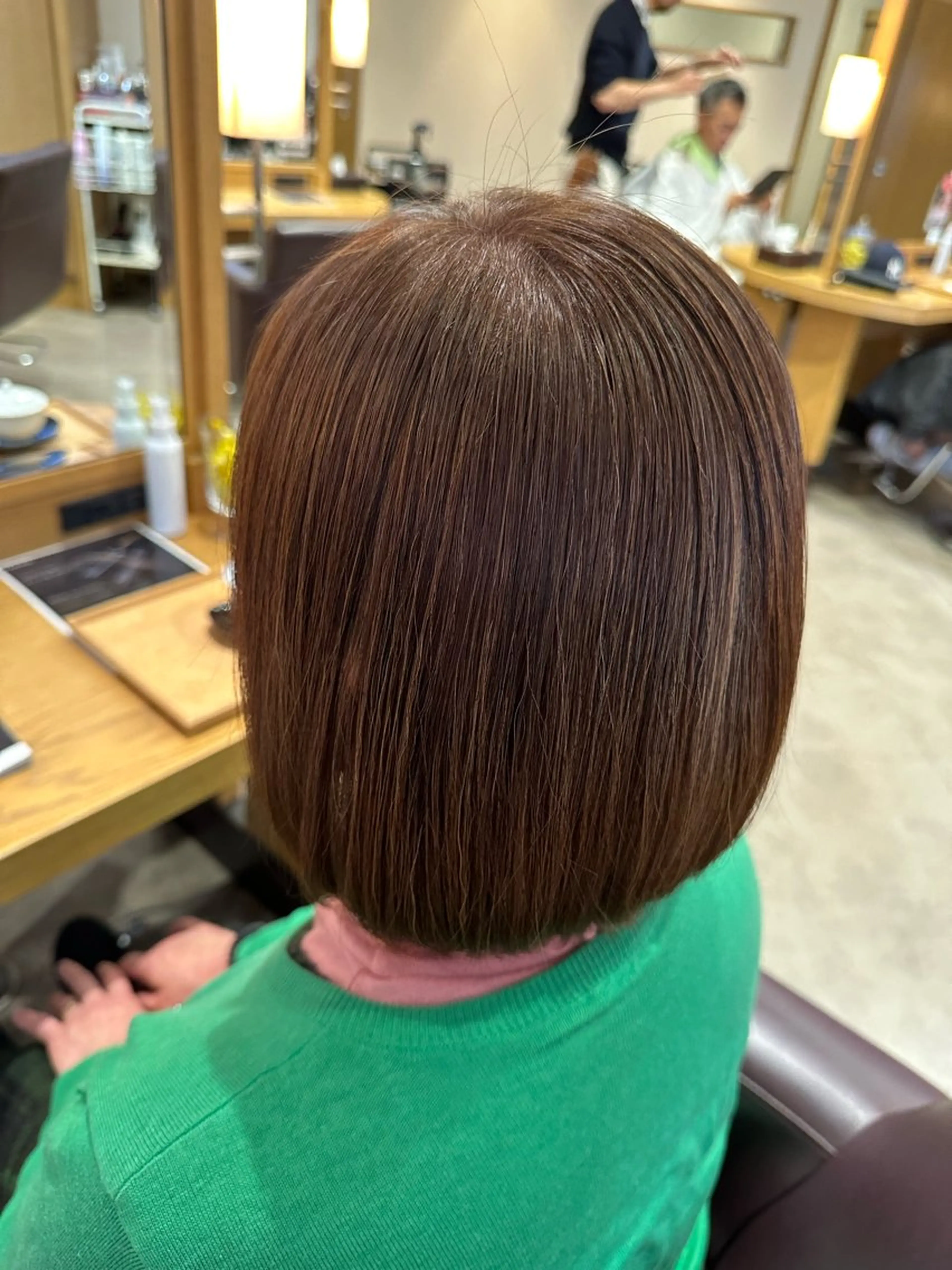 ミディアム カラー カット ヘアカラー トリートメント 韓国風パーマ❁ fu-ka❁艶カラーのヘアスタイル