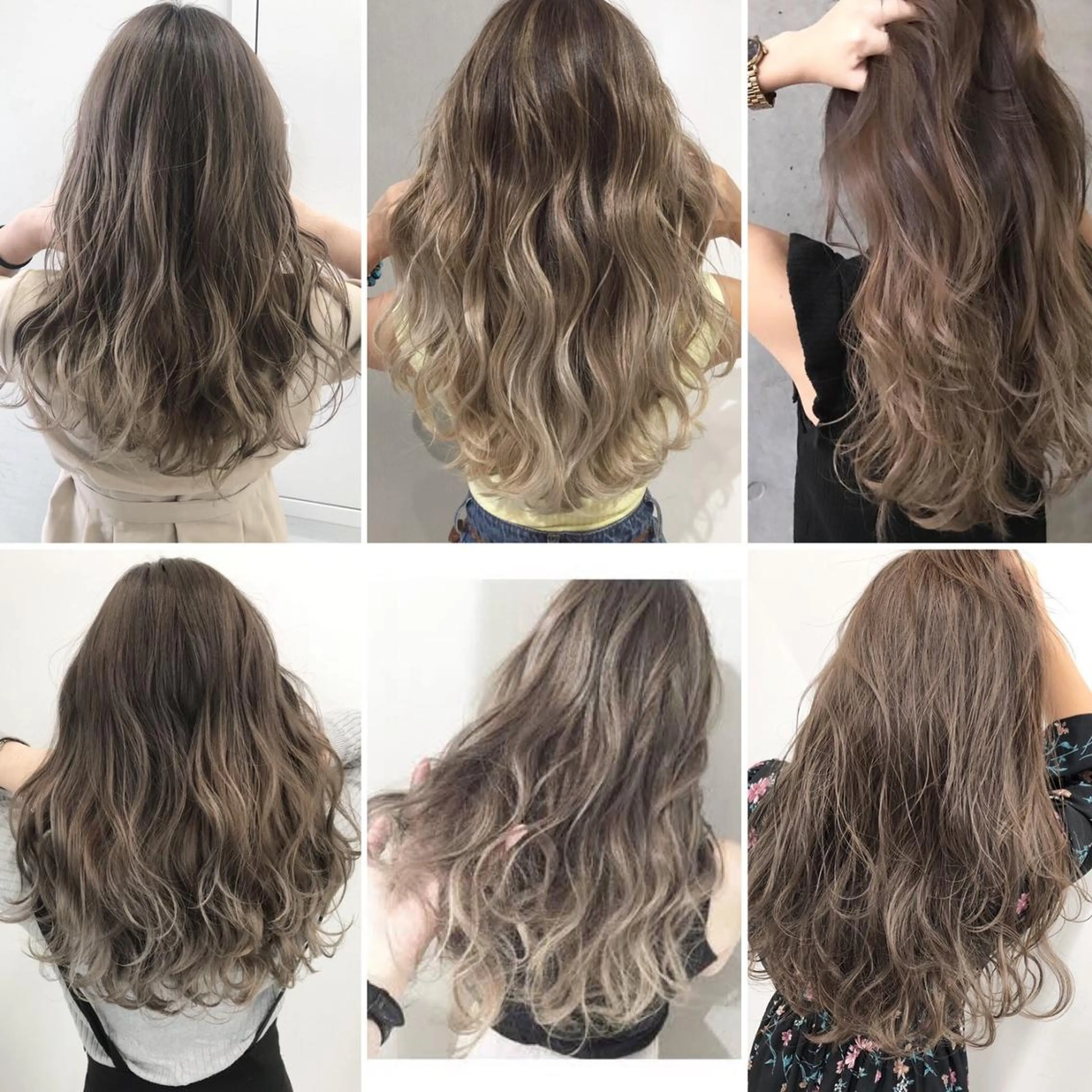 ロング カラー パーマ ヘアアレンジ 🌟髪質改善ケアカラ ー美髪縮毛矯正y🌟のヘアスタイル
