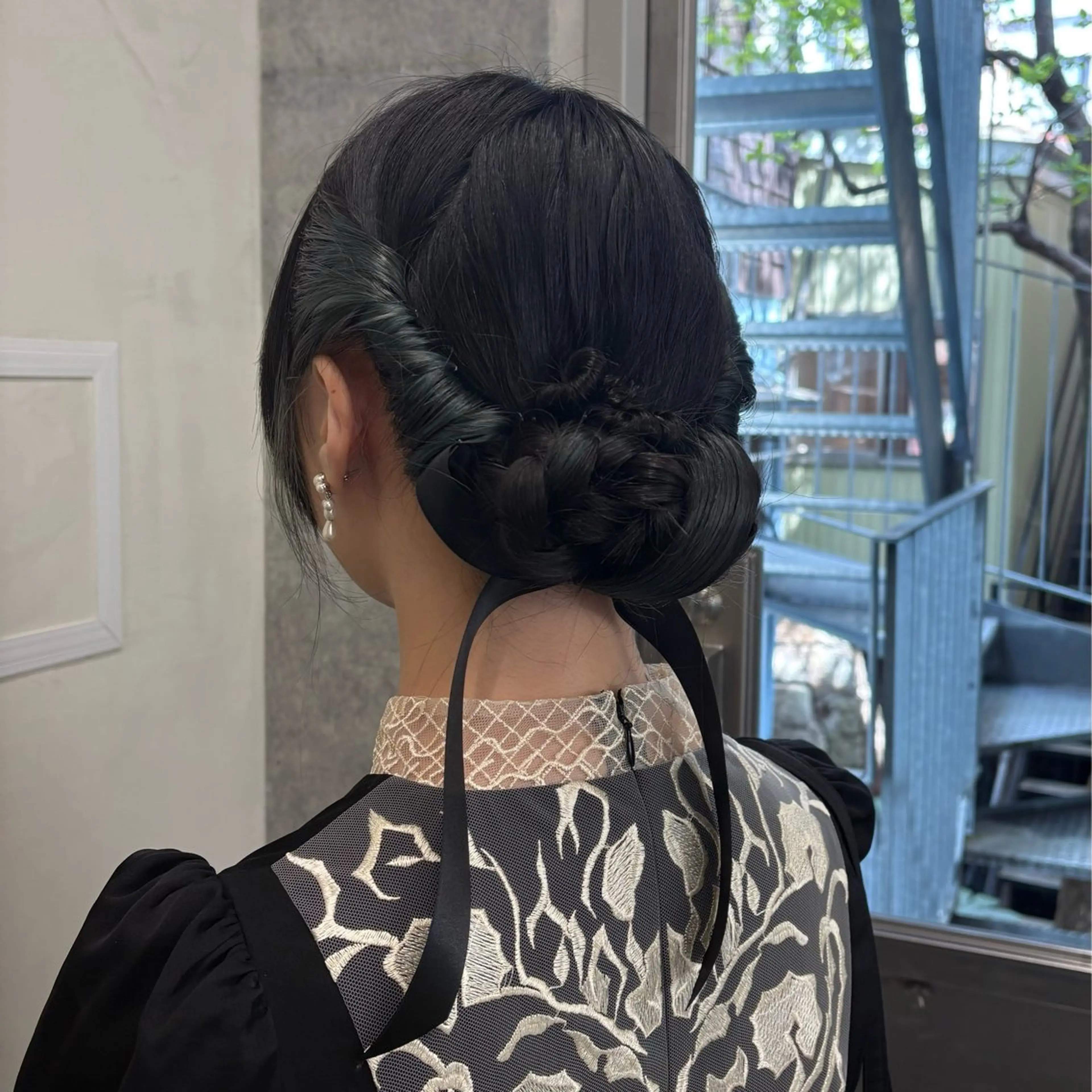 ロング ヘアアレンジ 結婚式・ブライダル カット ヘアセット トレンドカラー🥣／ ヘアアレンジ✩.*˚のヘアスタイル