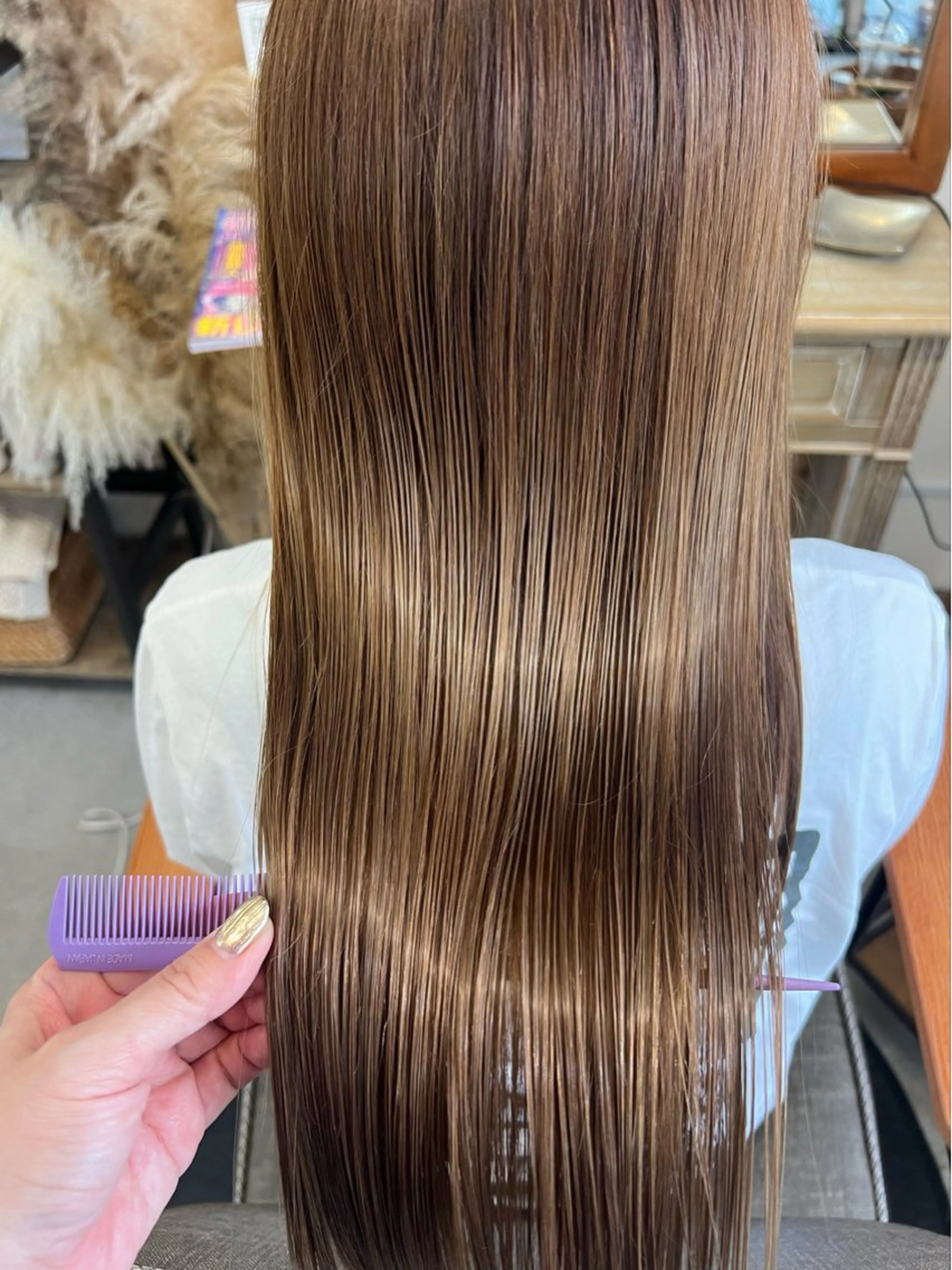 ロング 髪質改善 トリートメント トリートメント hair works raptureのヘアスタイル