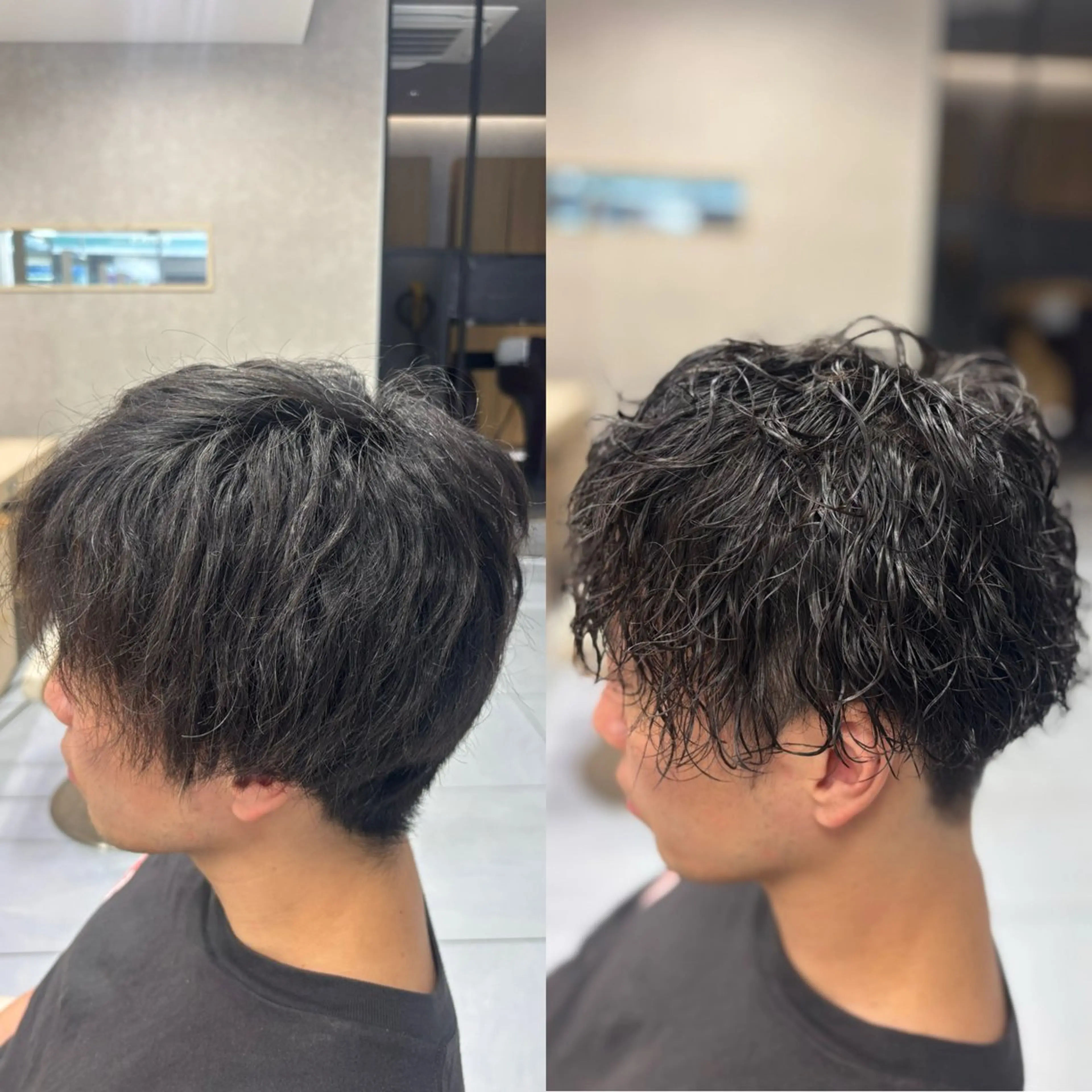 ショート パーマ メンズ カット パーマ メンズ特化韓国風 パーマスタイル/りんのヘアスタイル