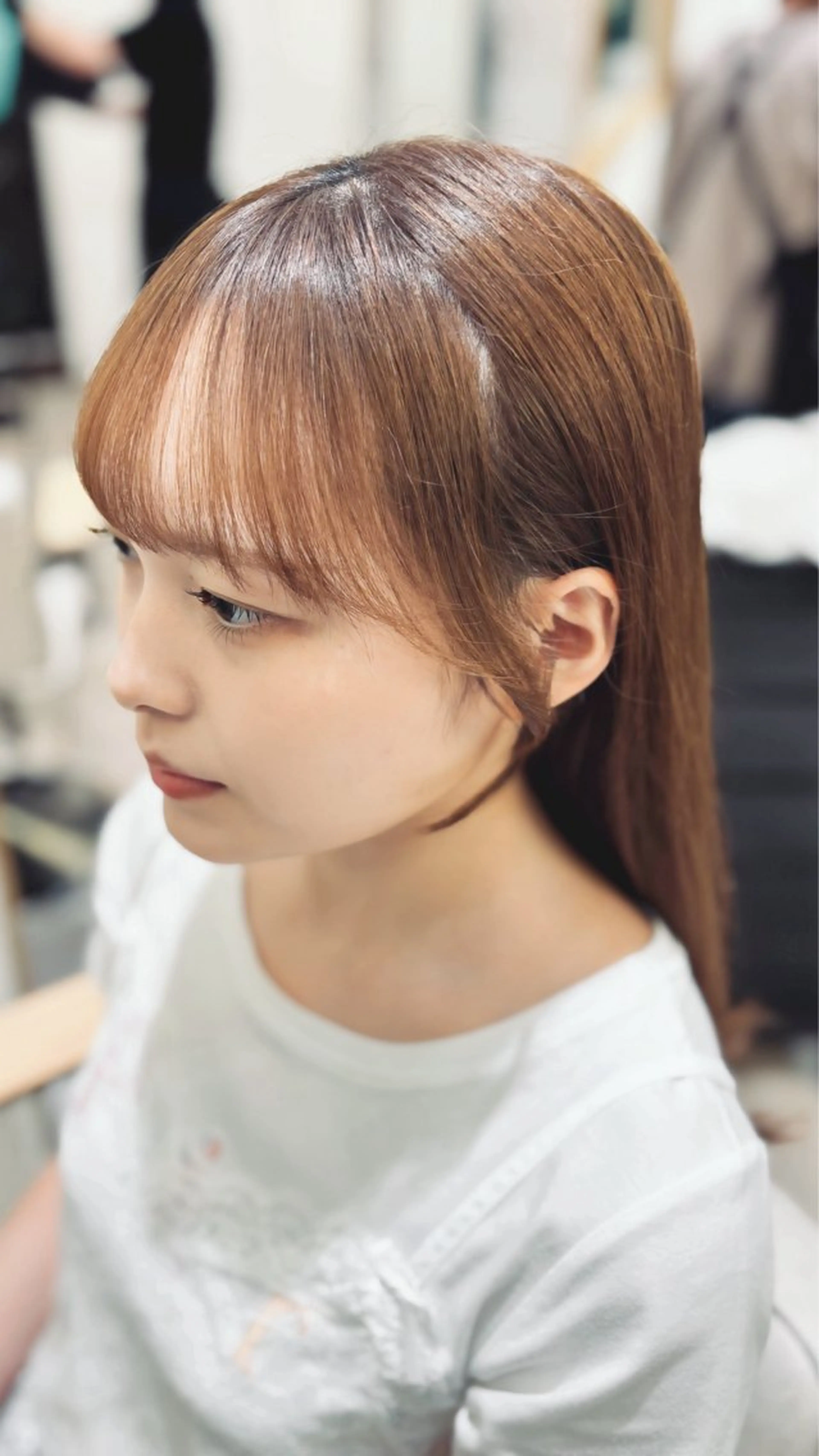 ロング カット トリートメント 横浜　前髪顔まわり /長谷川未波のヘアスタイル