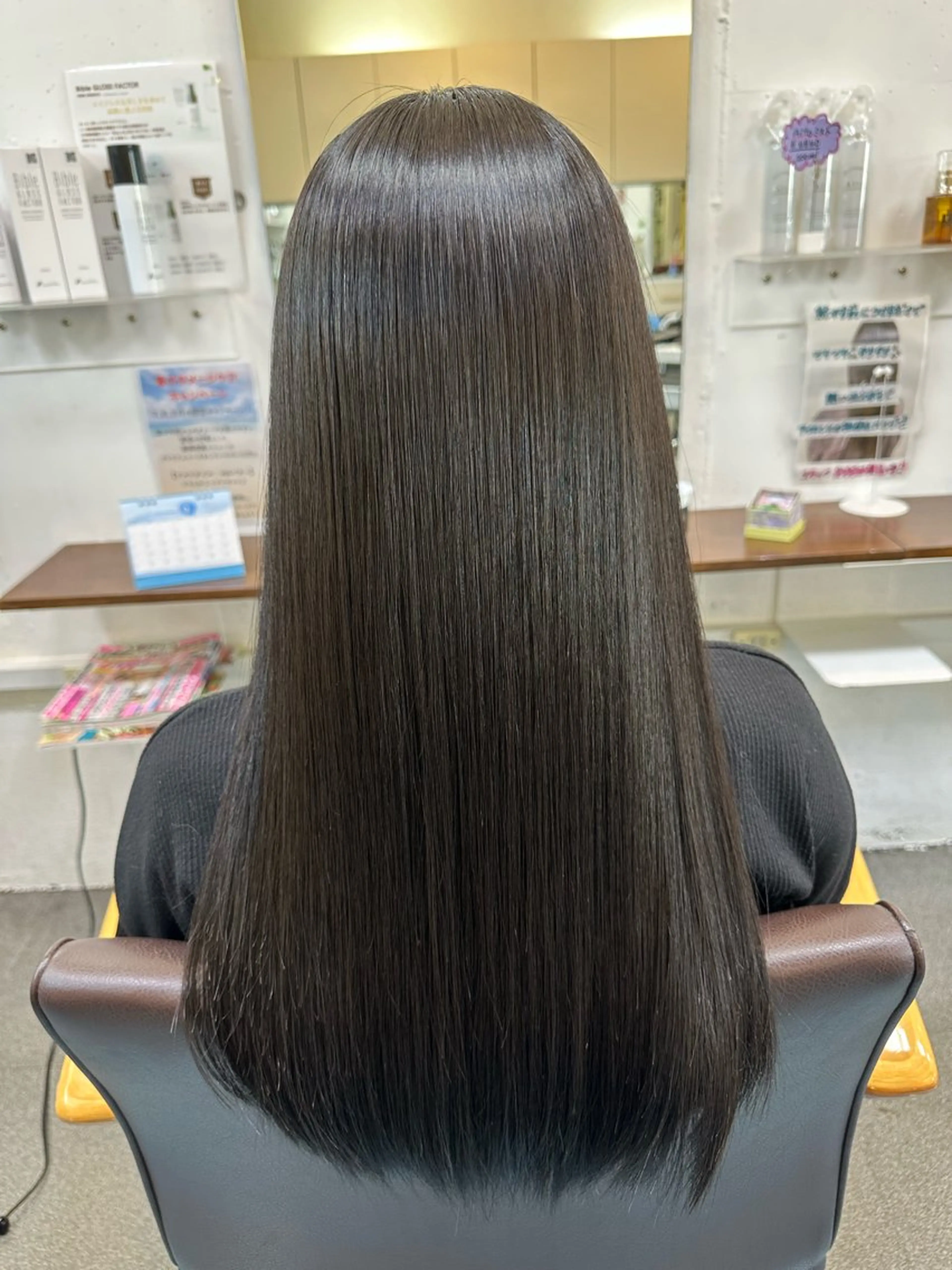 ロング 髪質改善 縮毛矯正 【髪質改善】に特化 オリーブオイルクラブのヘアスタイル