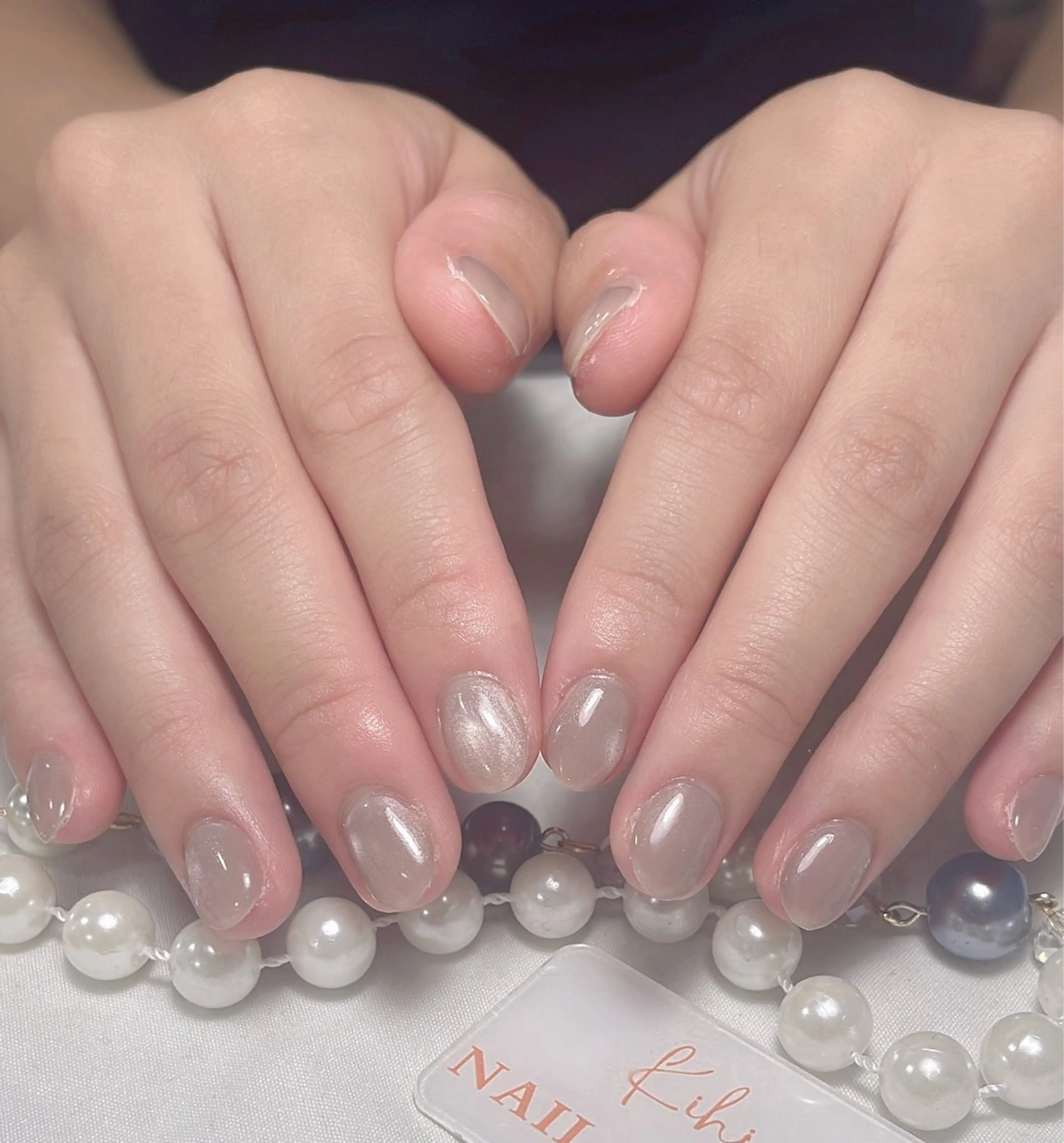 ネイル アートネイル フレンチネイル ジェルネイル グラデーション 韓国ネイル 村中 ハナのネイルデザイン