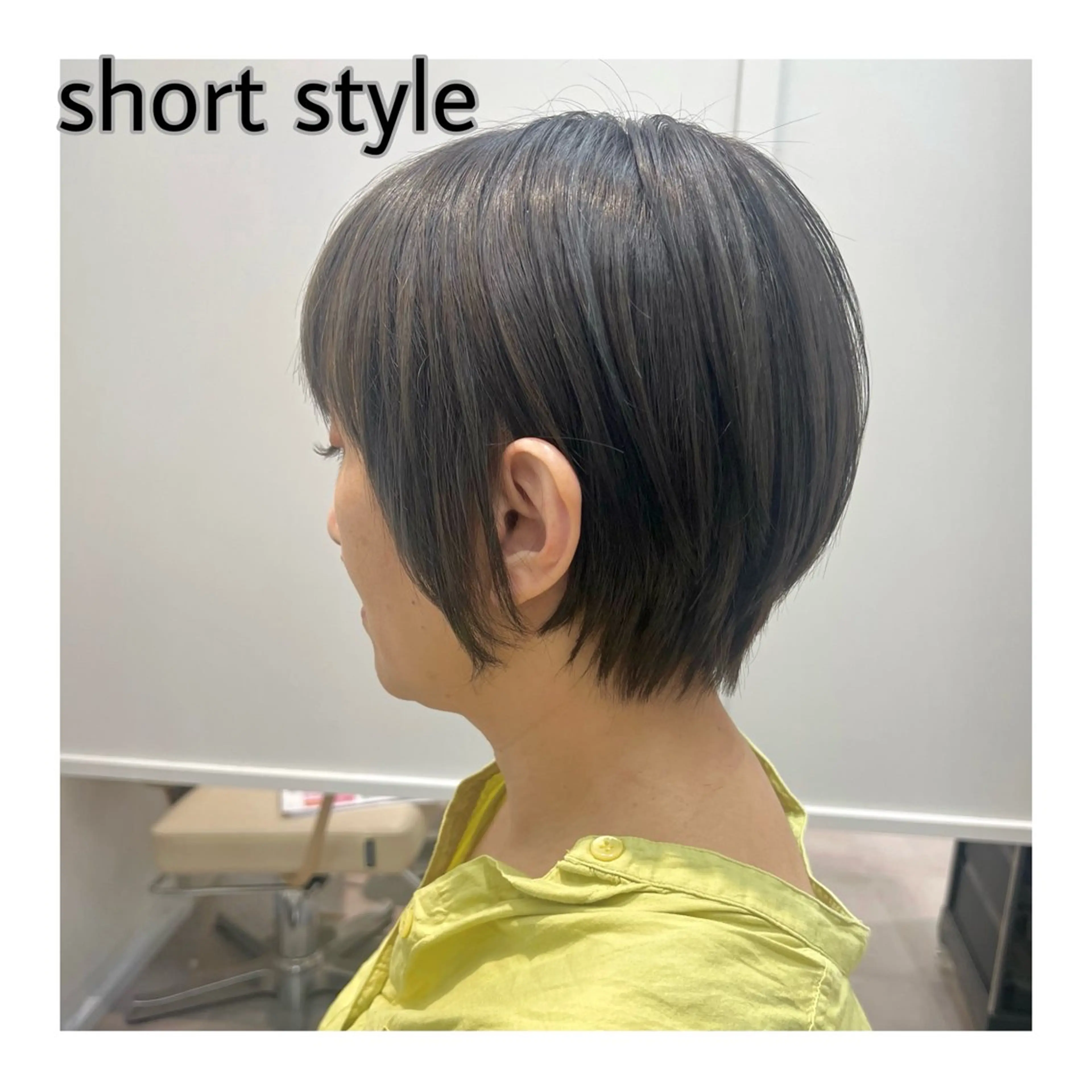 ショート ハイライト ショートヘア カット ヘアカラー トリートメント 🌱ボブ／艶髪／ 縮毛矯正🌱茉奈のヘアスタイル
