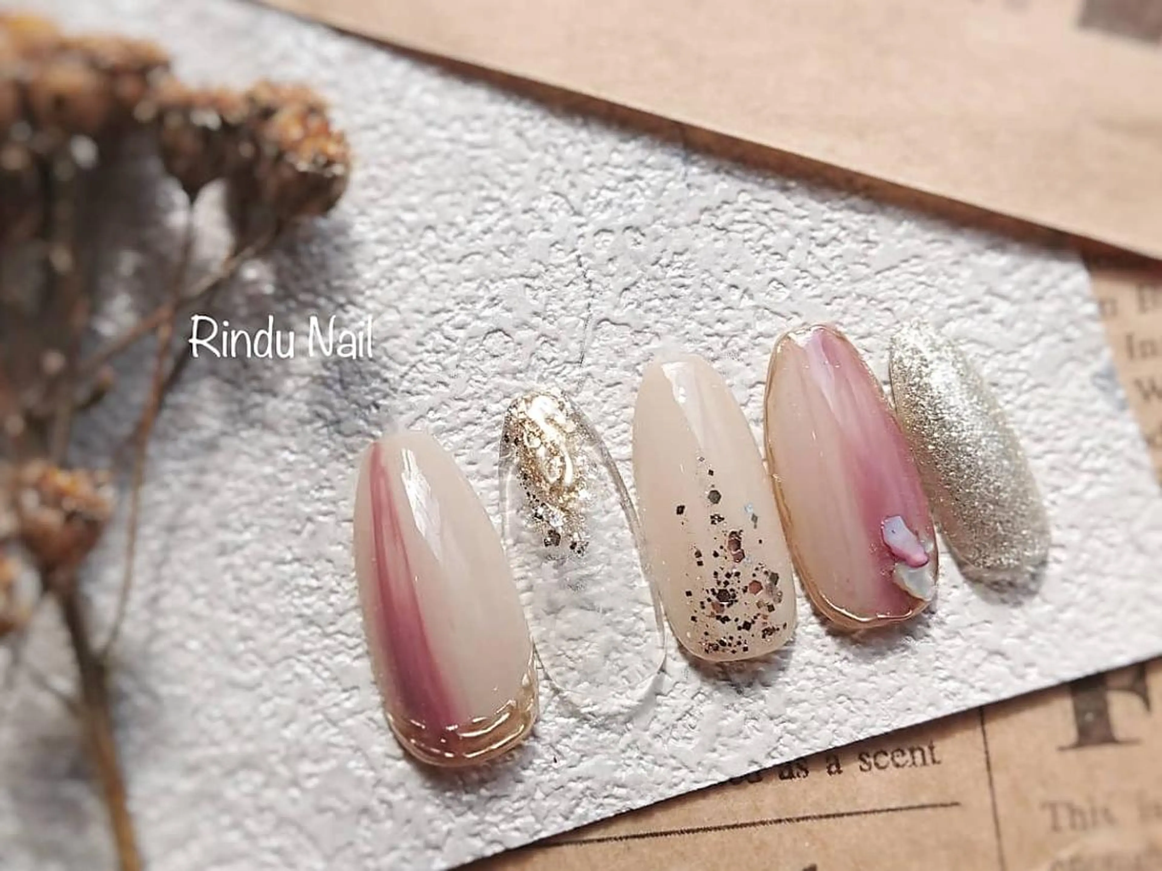ネイル ニュアンスネイル Rindu Nail 名駅miniのネイルデザイン