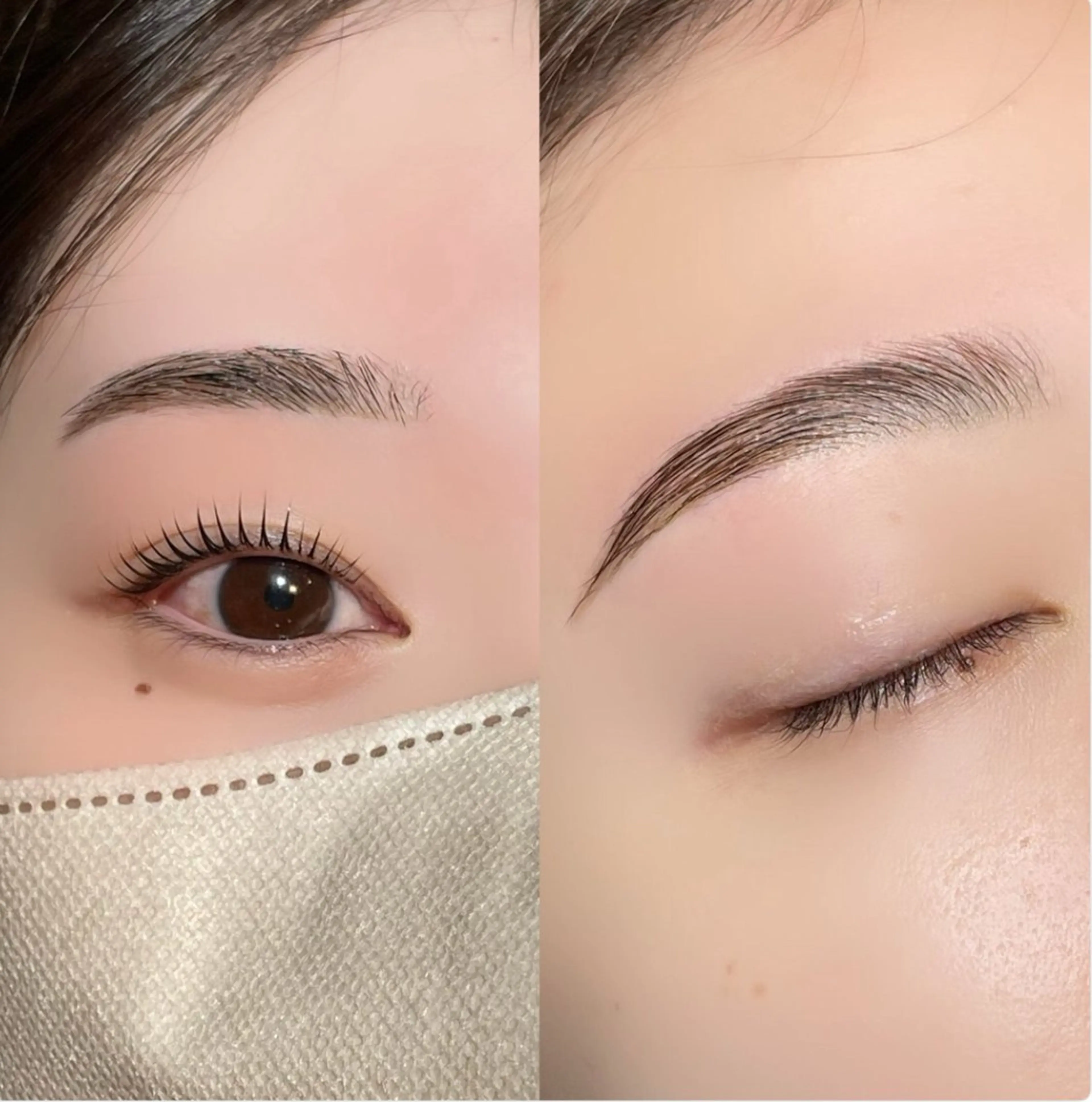 ハリウッドブロウリフト×パリジェンヌ上のみの写真