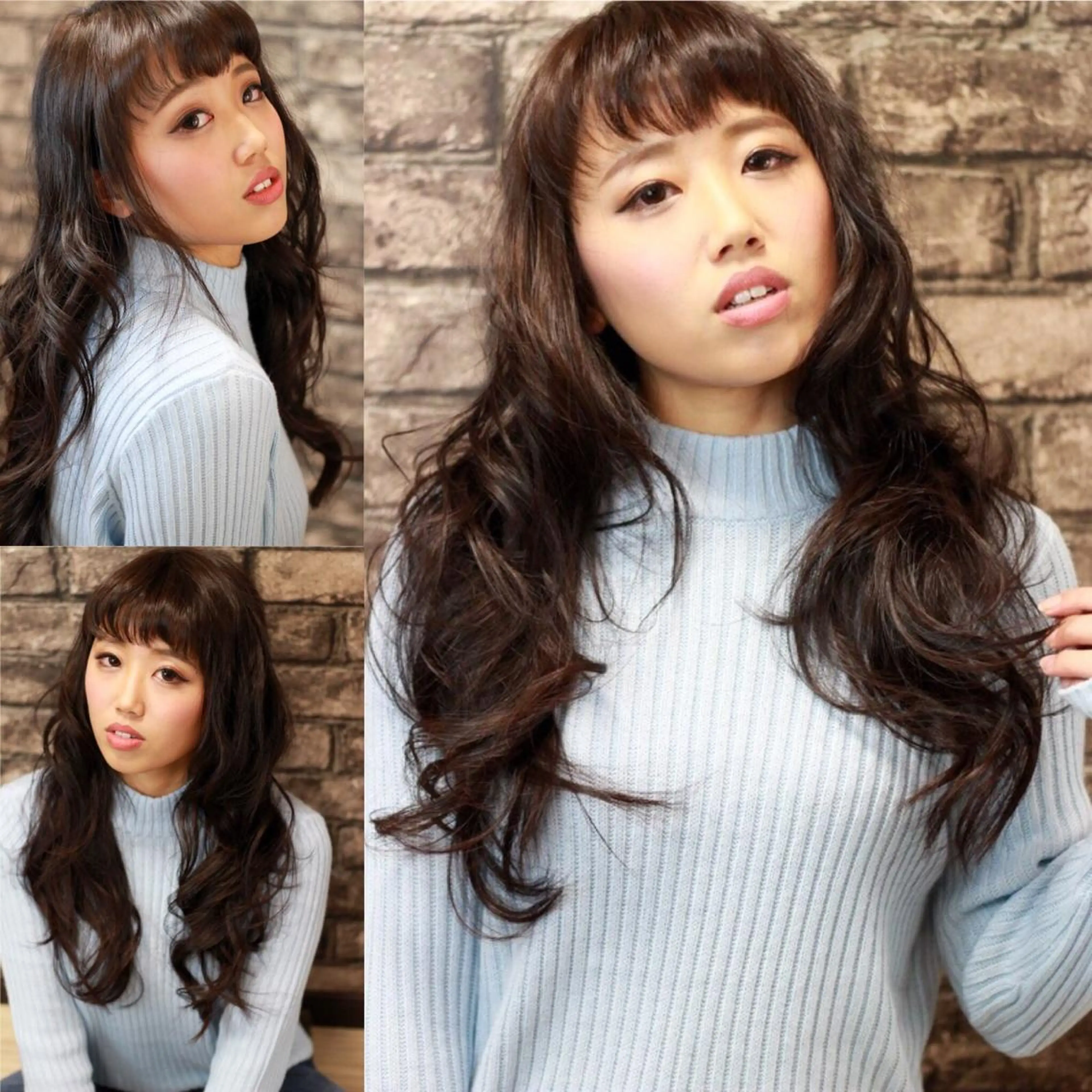 ロング カラー パーマ ロングレイヤー 姫カット レイヤーカット ロング 柴田 陽平のヘアスタイル