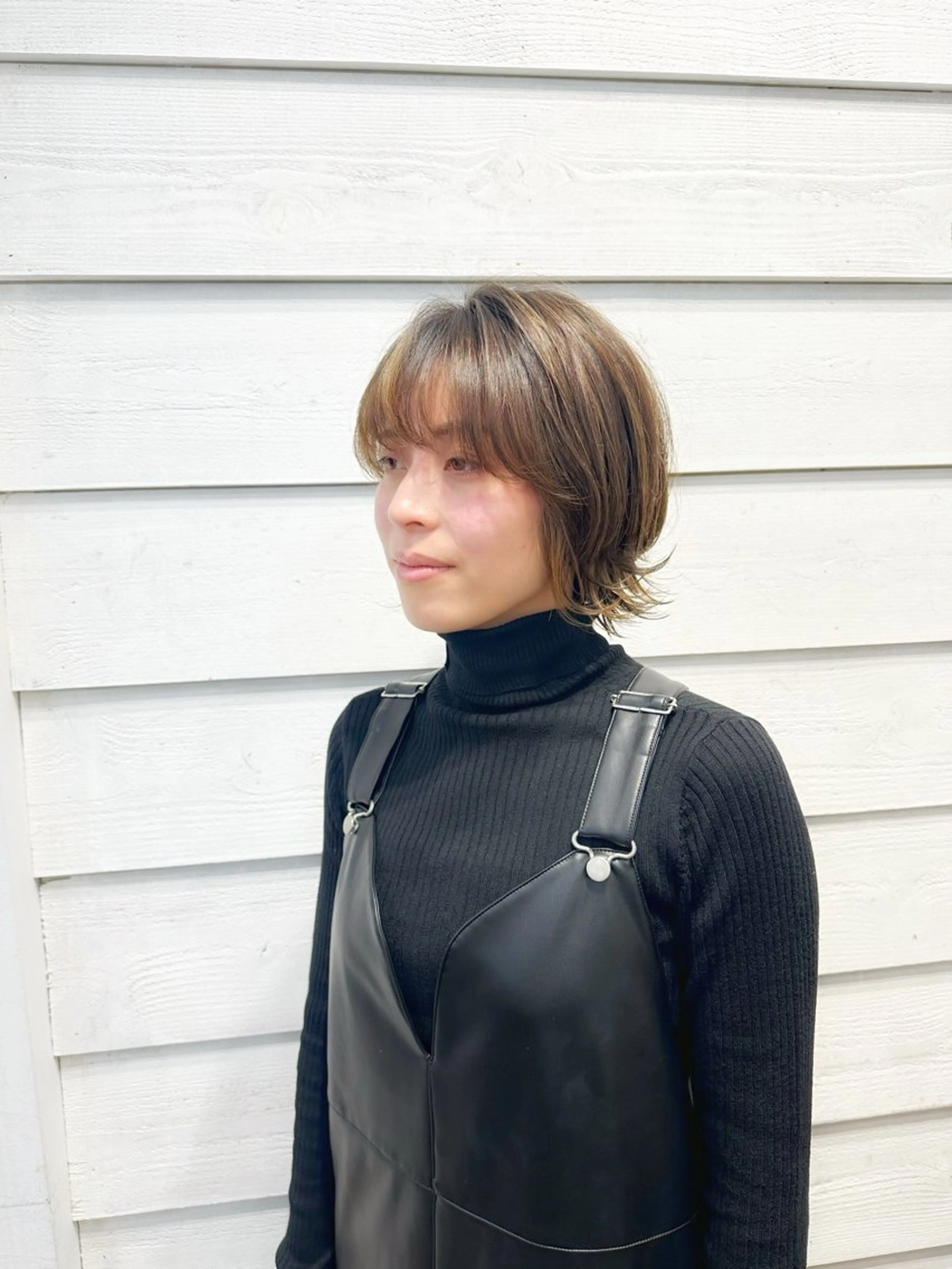 ショート ショートボブ ハンサムショート ボブ くせ毛 ショートヘア newline銀座所属・銀座ショート/ 大人ショート/金子涼のヘアスタイル