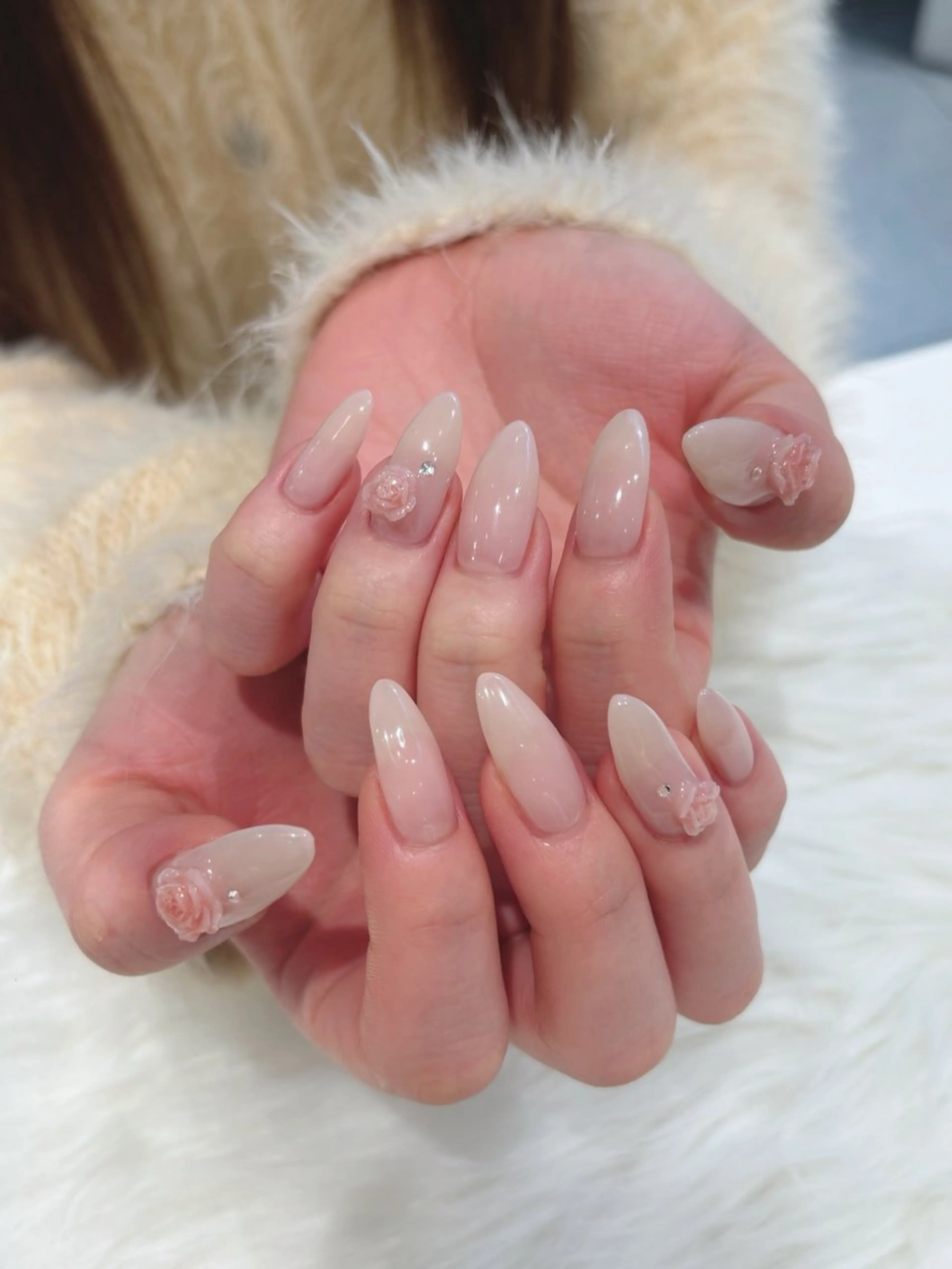 ネイル ハンドネイル SAKURA ʚ🎀ɞのネイルデザイン