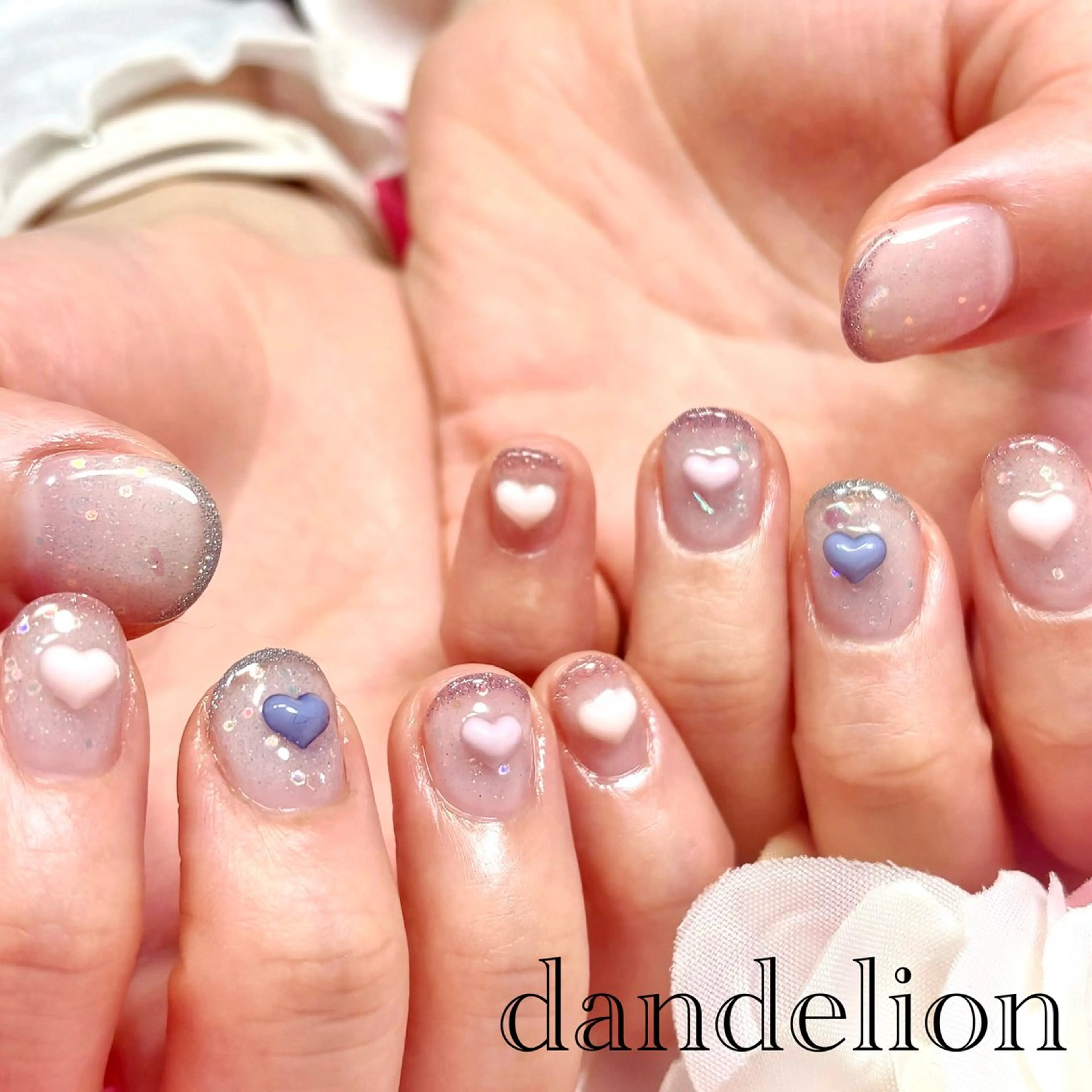 ネイル ハンドネイル ハンドケア dandelion ダンデライオンのネイルデザイン