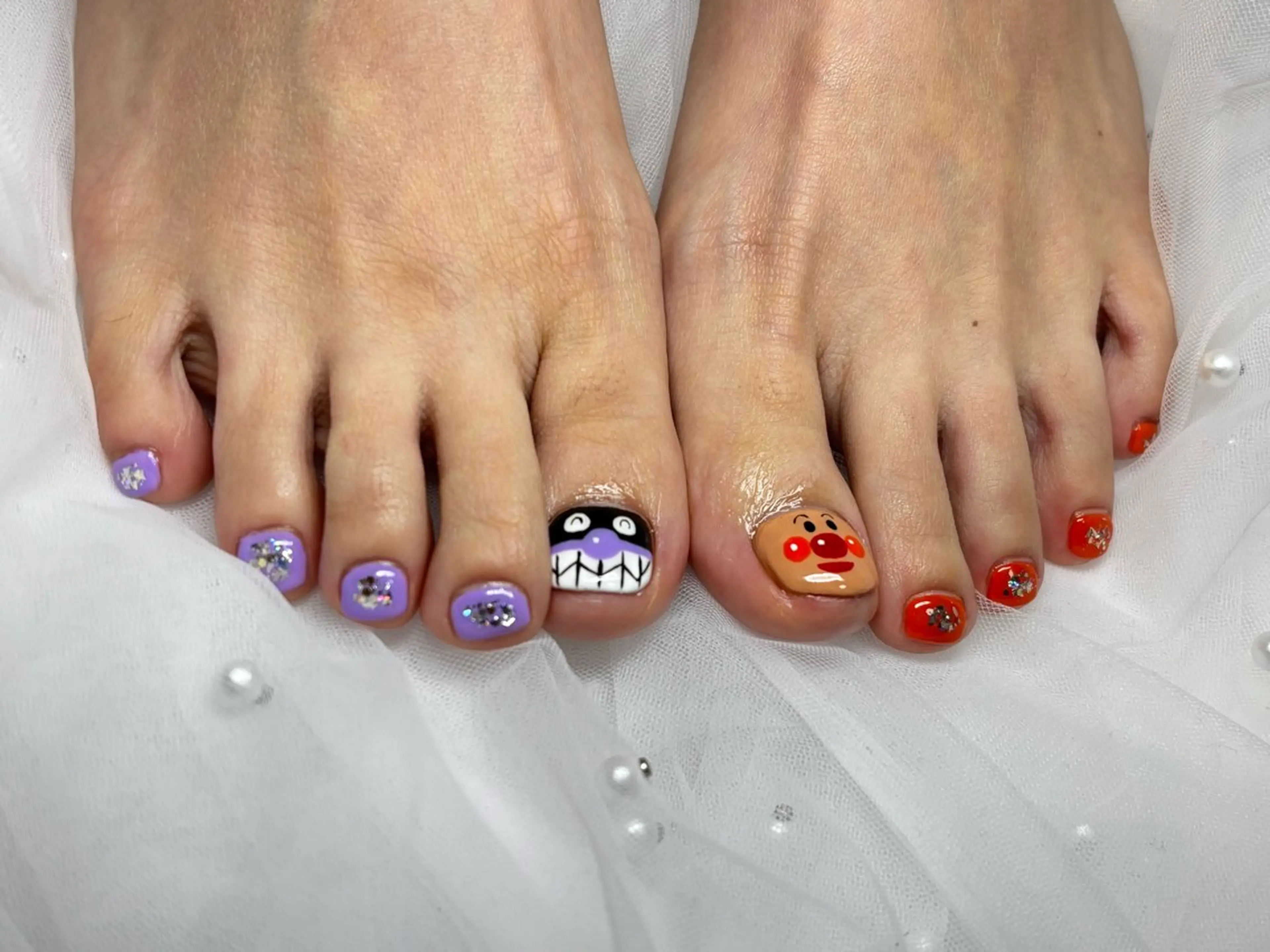 【ハンドモデル💅】 キャラネイル2本✨の写真