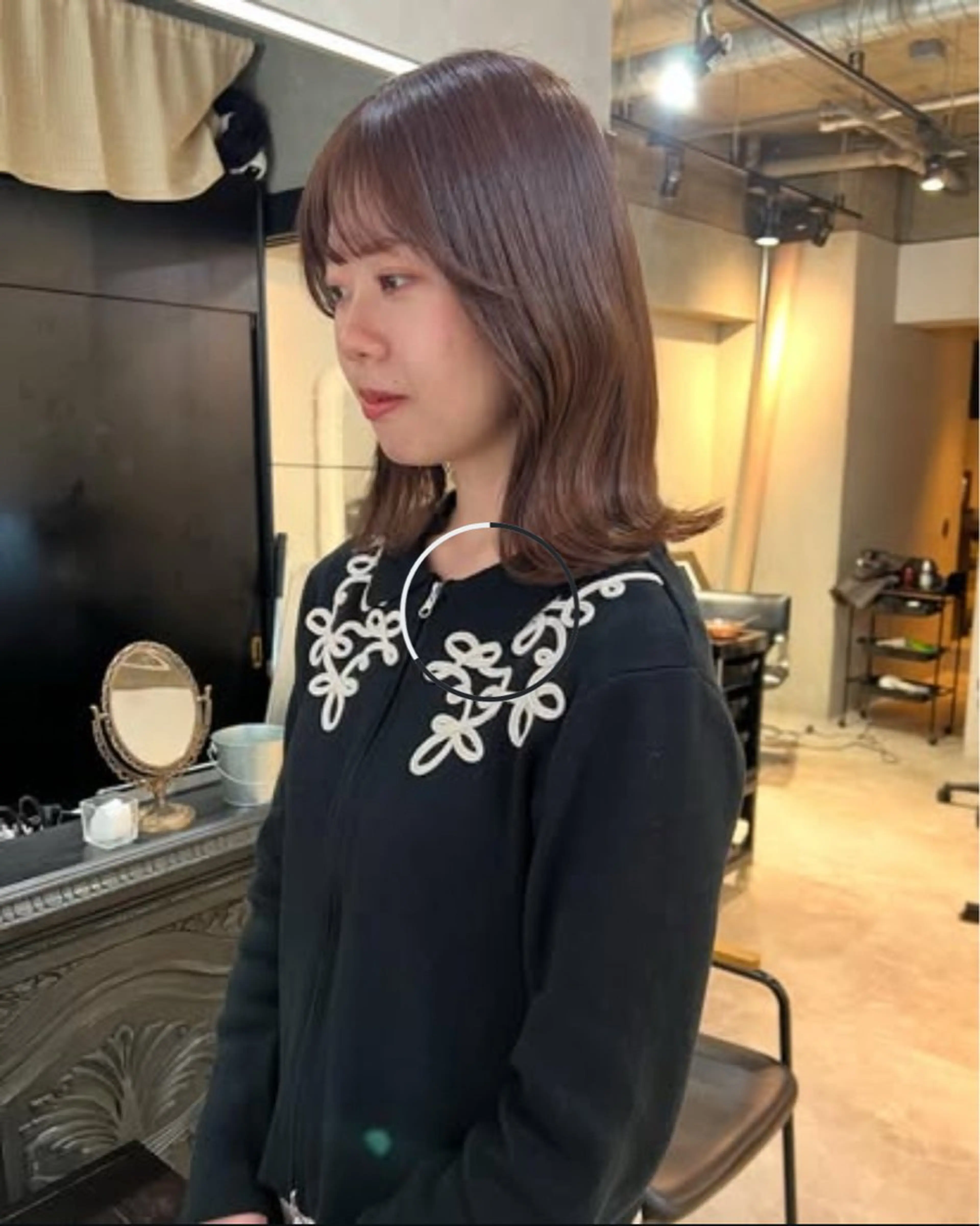 セミロング ✨レディースカット モデル募集✨イブキのヘアスタイル