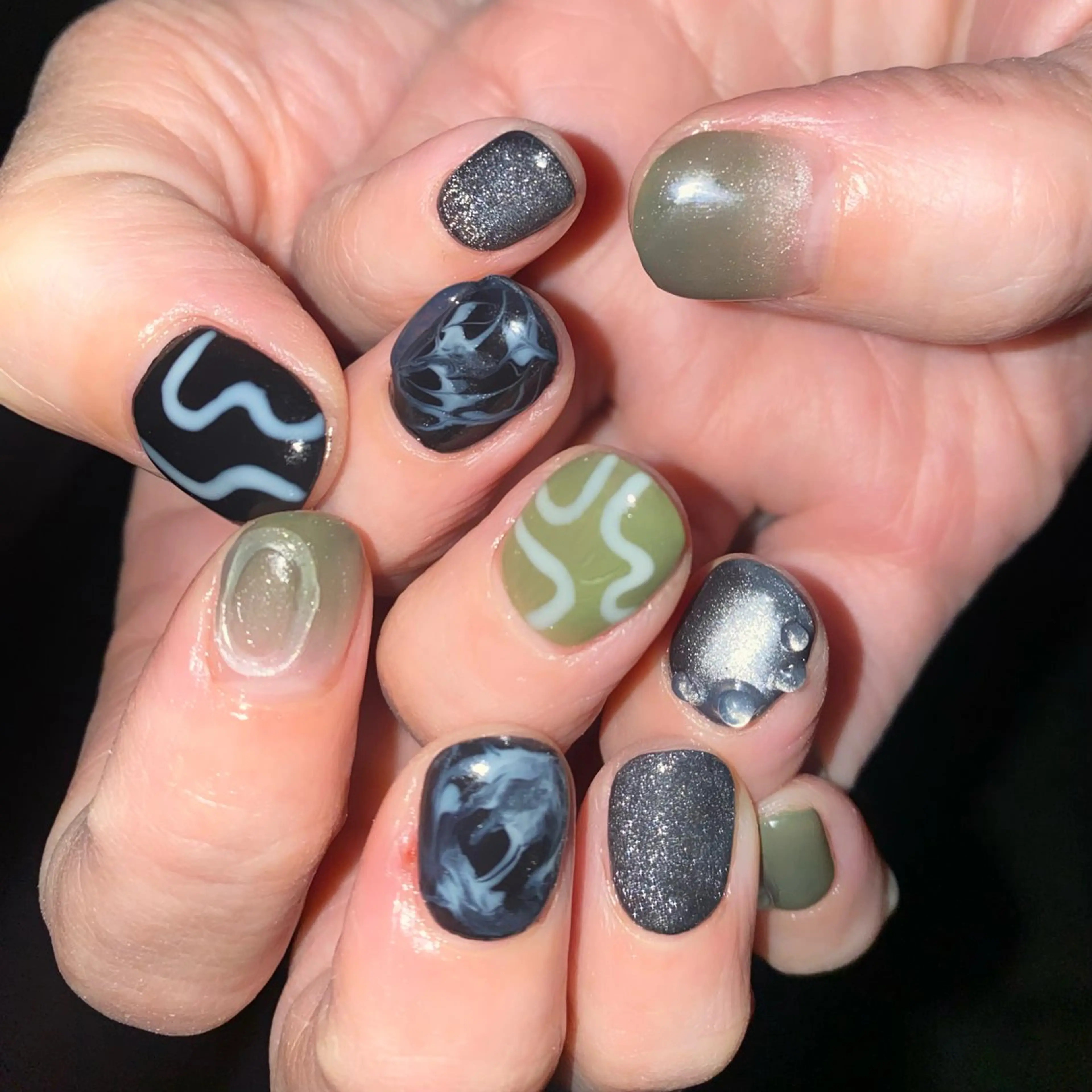 ネイル ハンドネイル フットネイル nano/きもかわ nail🐬🫧のネイルデザイン