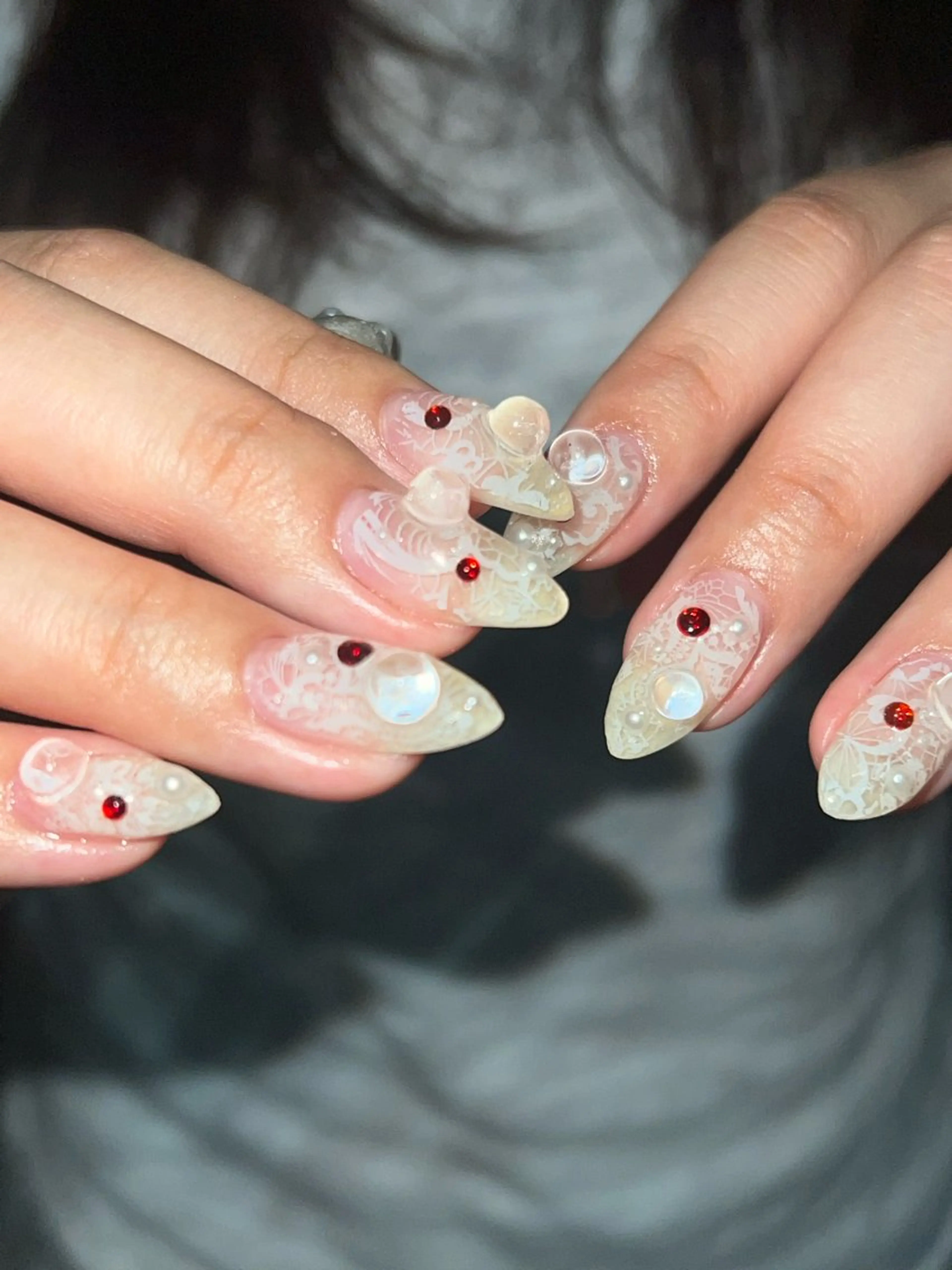 ネイル ハンドネイル Hata nail 🎀個性派ニュアンスのネイルデザイン