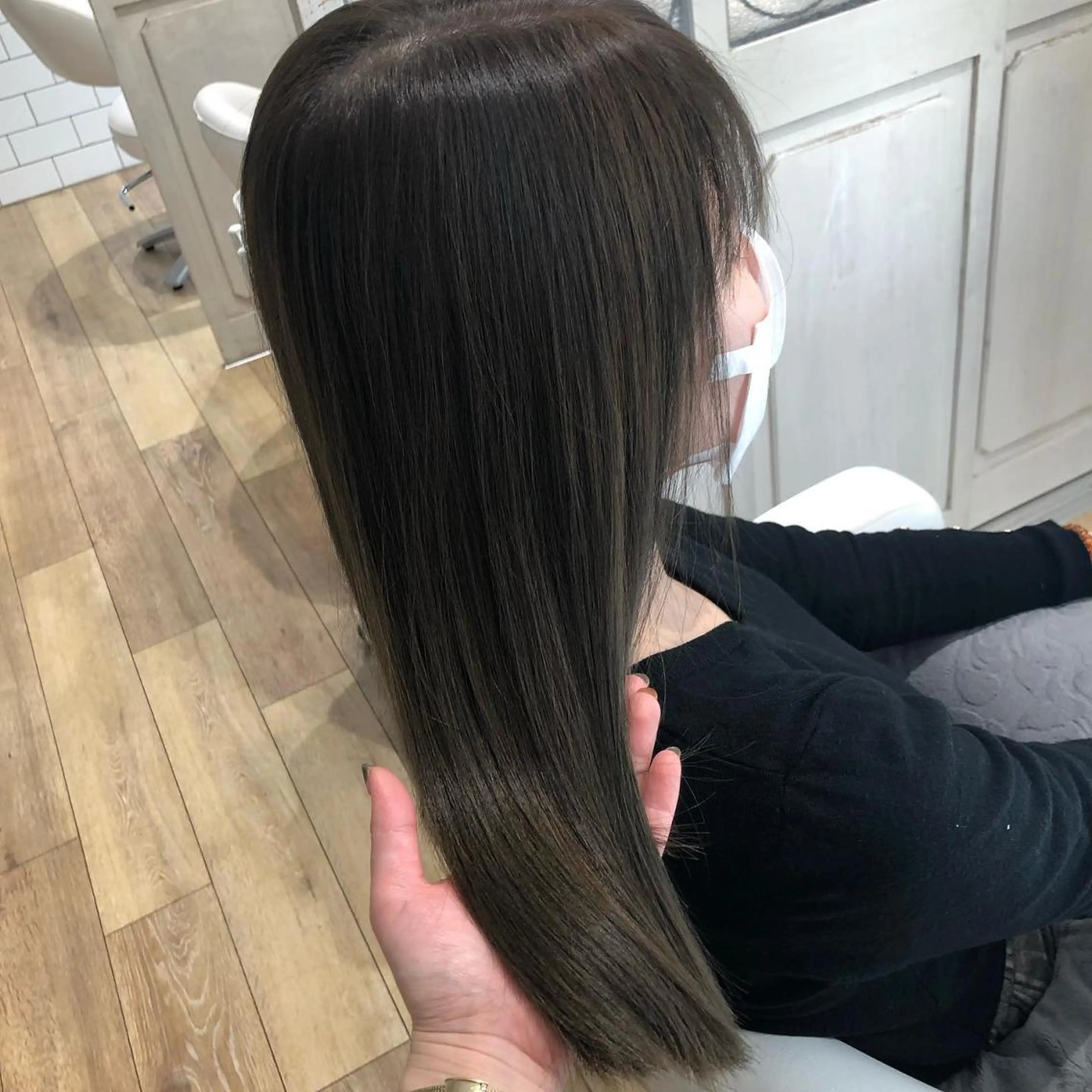 セミロング カラー ヘアアレンジ 髪質改善 トリートメント ✨🌿大人可愛い愛さ れhair🌿✨松本のヘアスタイル