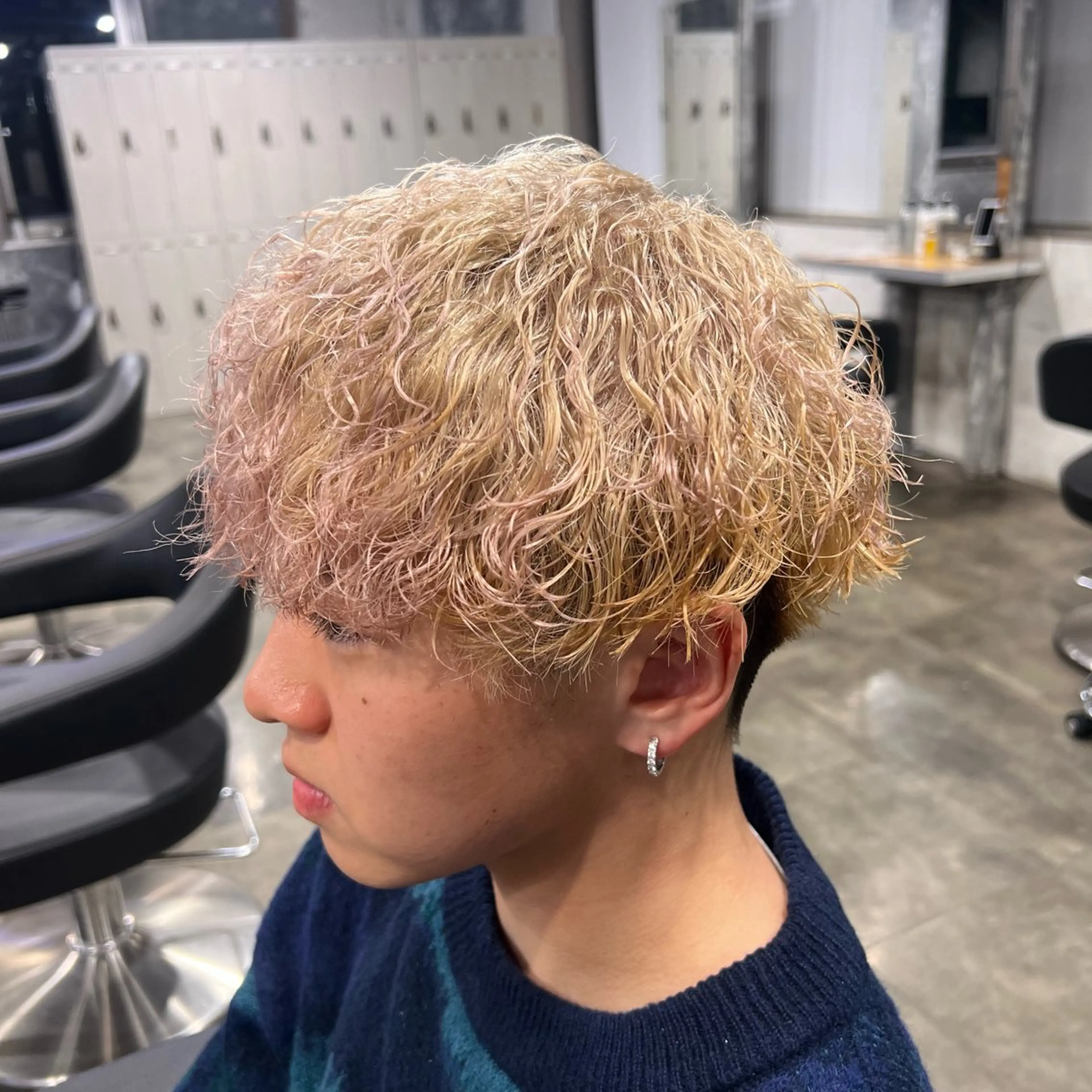 ショート カラー パーマ ヘアアレンジ メンズ キッズ 🔷横浜1のパーマ 職人🔷将太郎のヘアスタイル