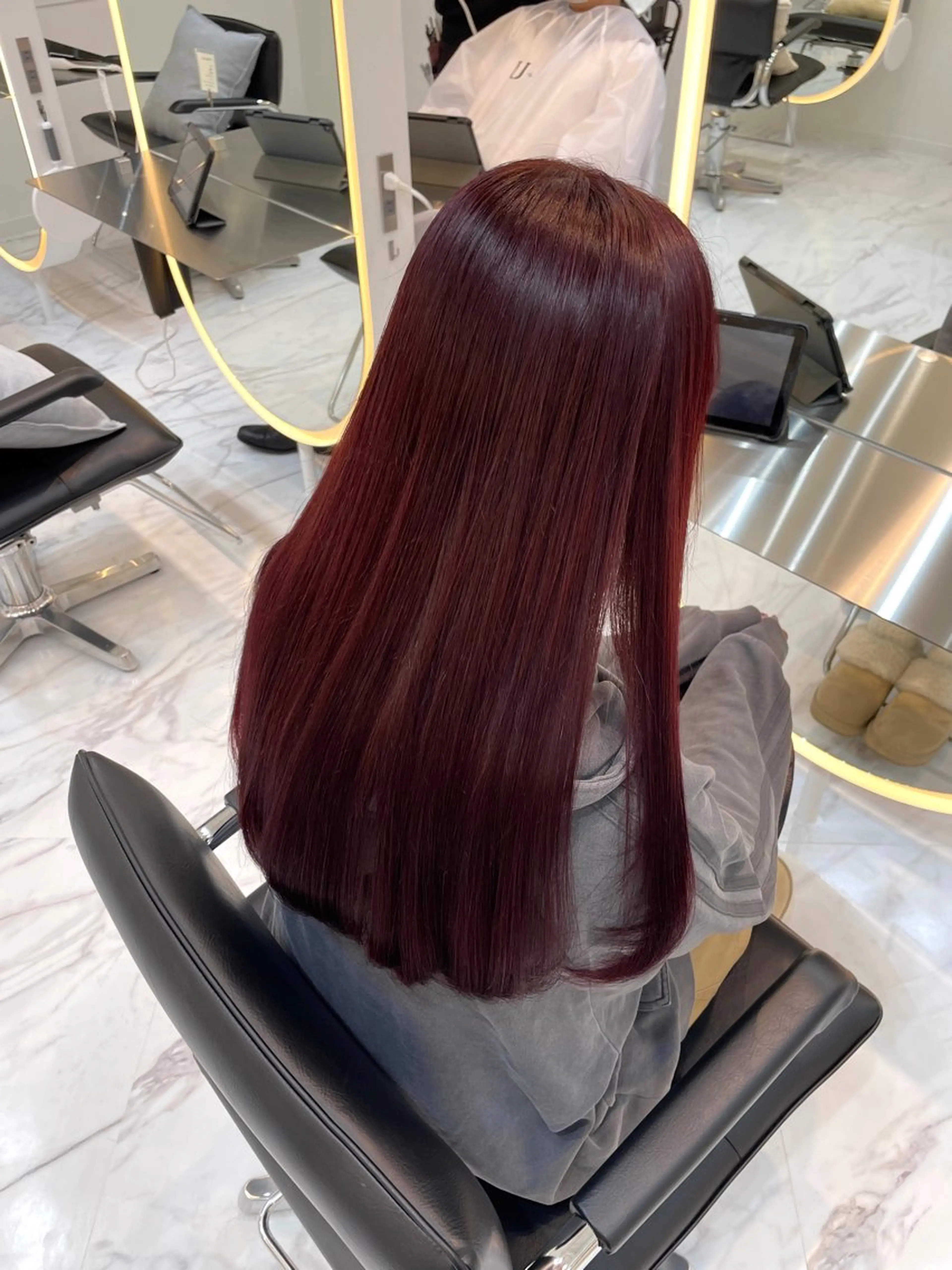 ロング カラー レイヤーカット×暖色 カラー🎀ASAKAのヘアスタイル