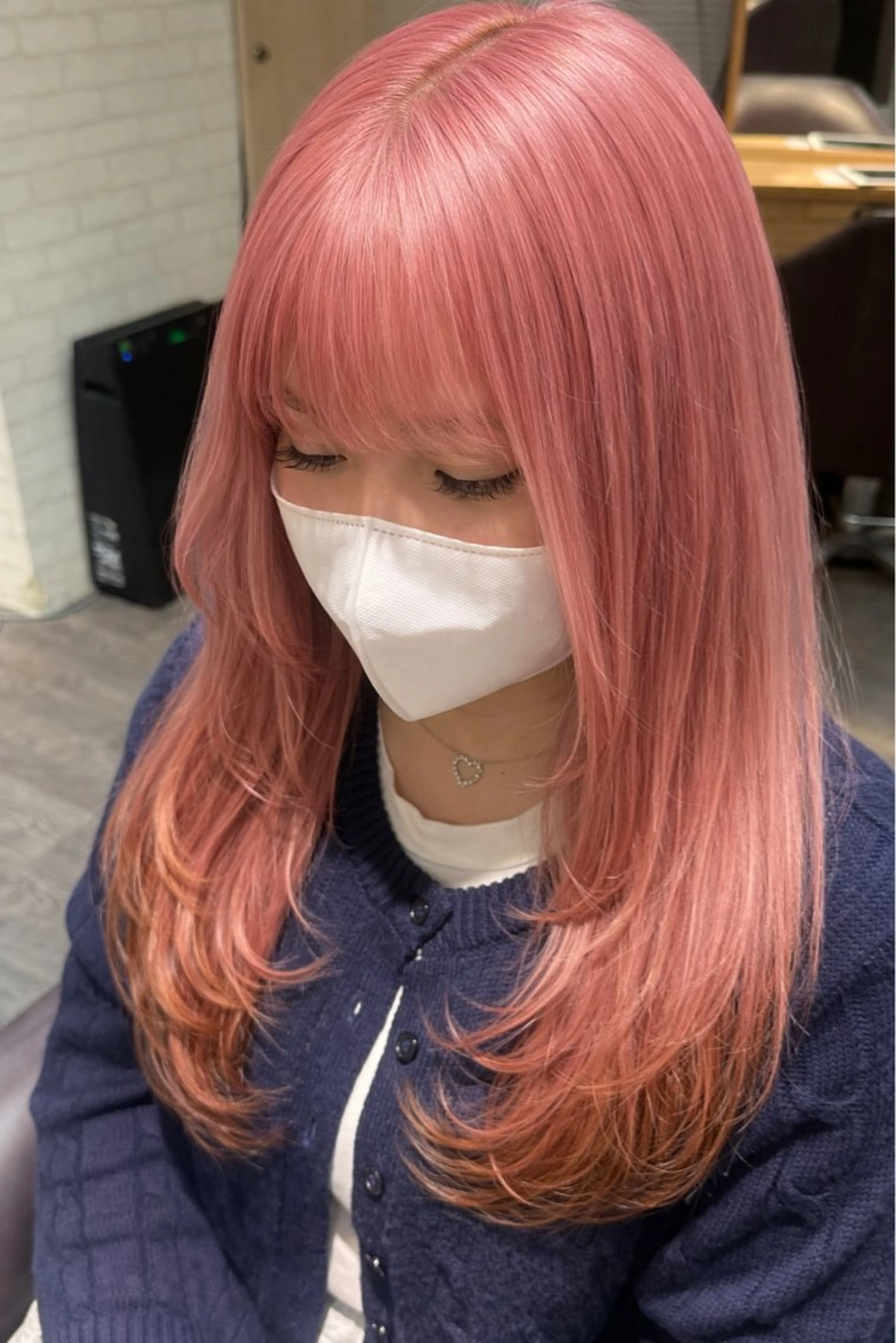 ロング カラー ヘアカラー Yuzumi／ ハイトーン／パーマのヘアスタイル