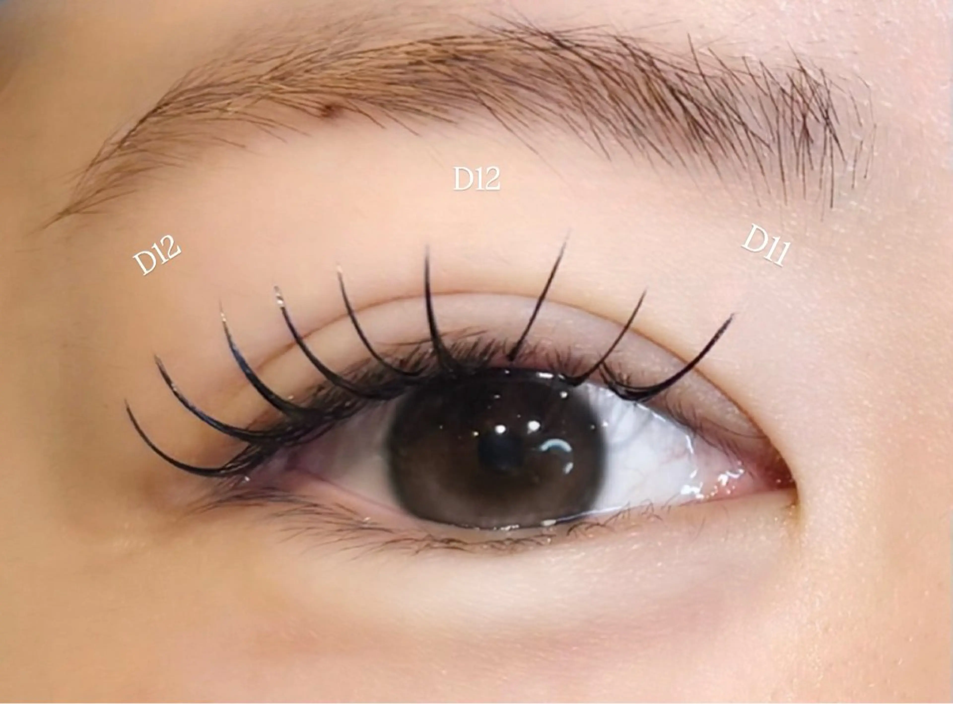 マツエク・マツパ ナチュラル 神田 紗江のマツエク・マツパデザイン