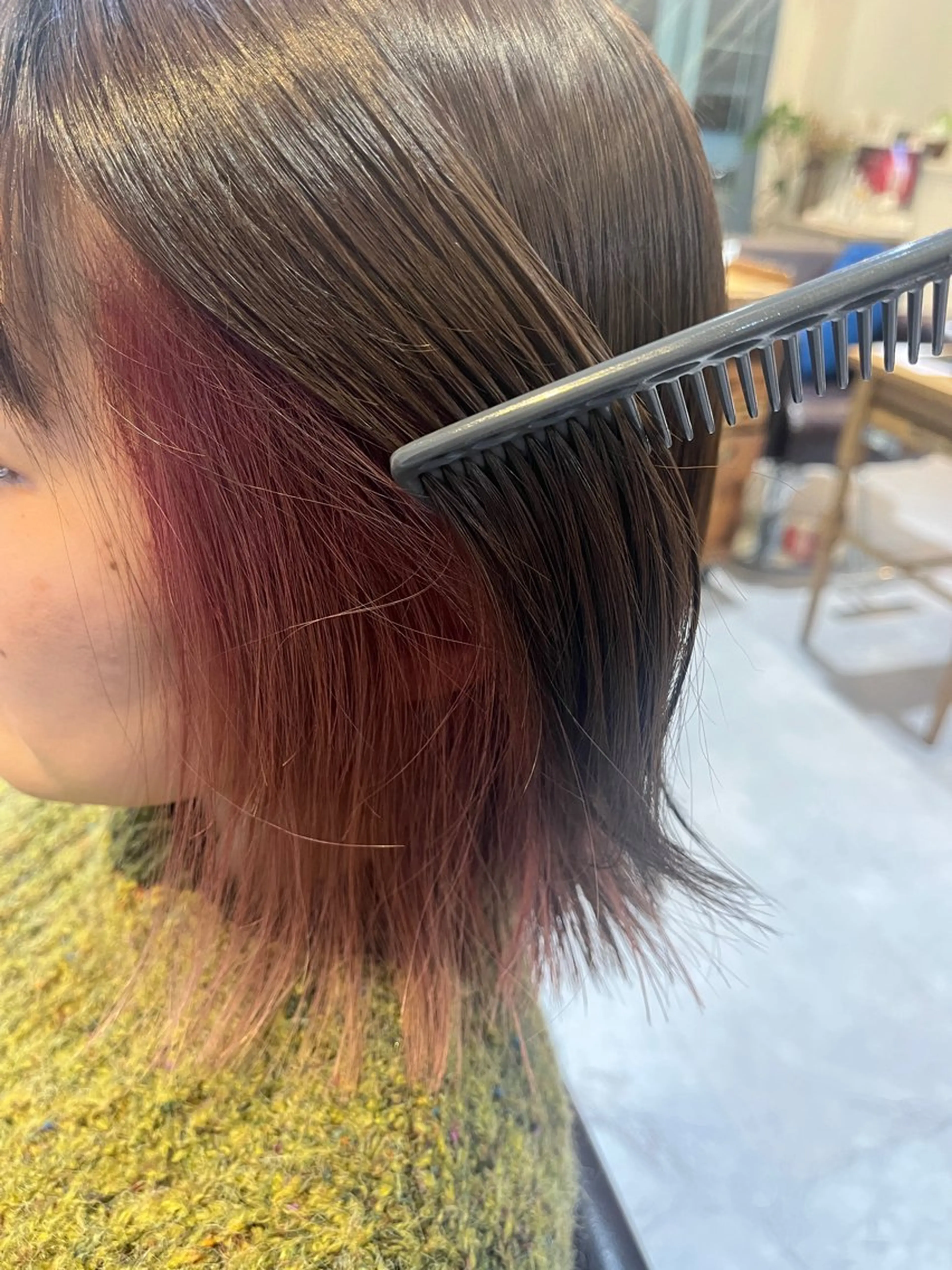 ミディアム カラー ヘアカラー トリートメント ツヤカラー🫧 Saeのヘアスタイル