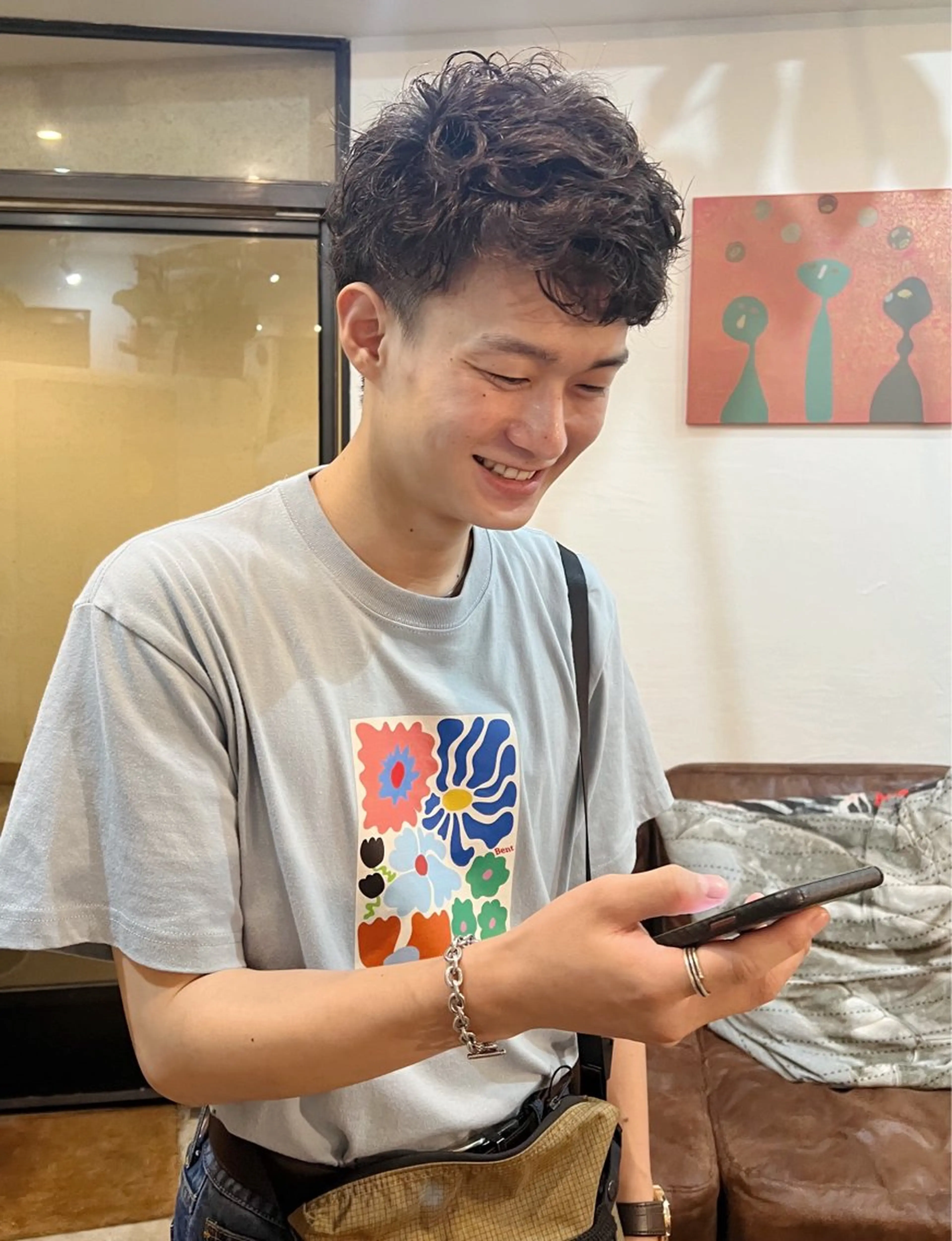 ショート パーマ メンズ カット パーマ dekujin【ジェクイン】所属・角戸 りおのヘアスタイル