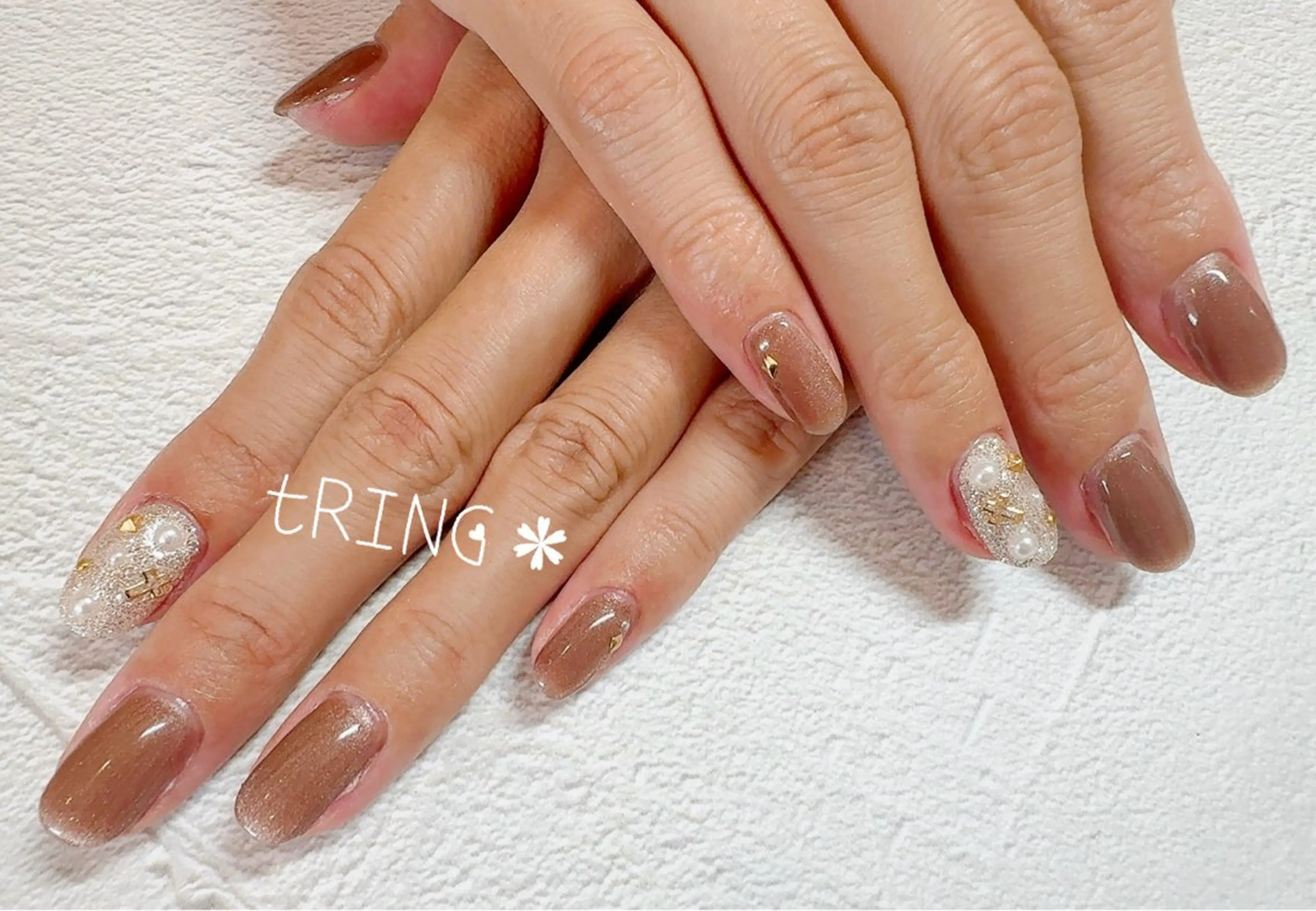ネイル ハンドネイル tRING＊ しいの木台のネイルデザイン