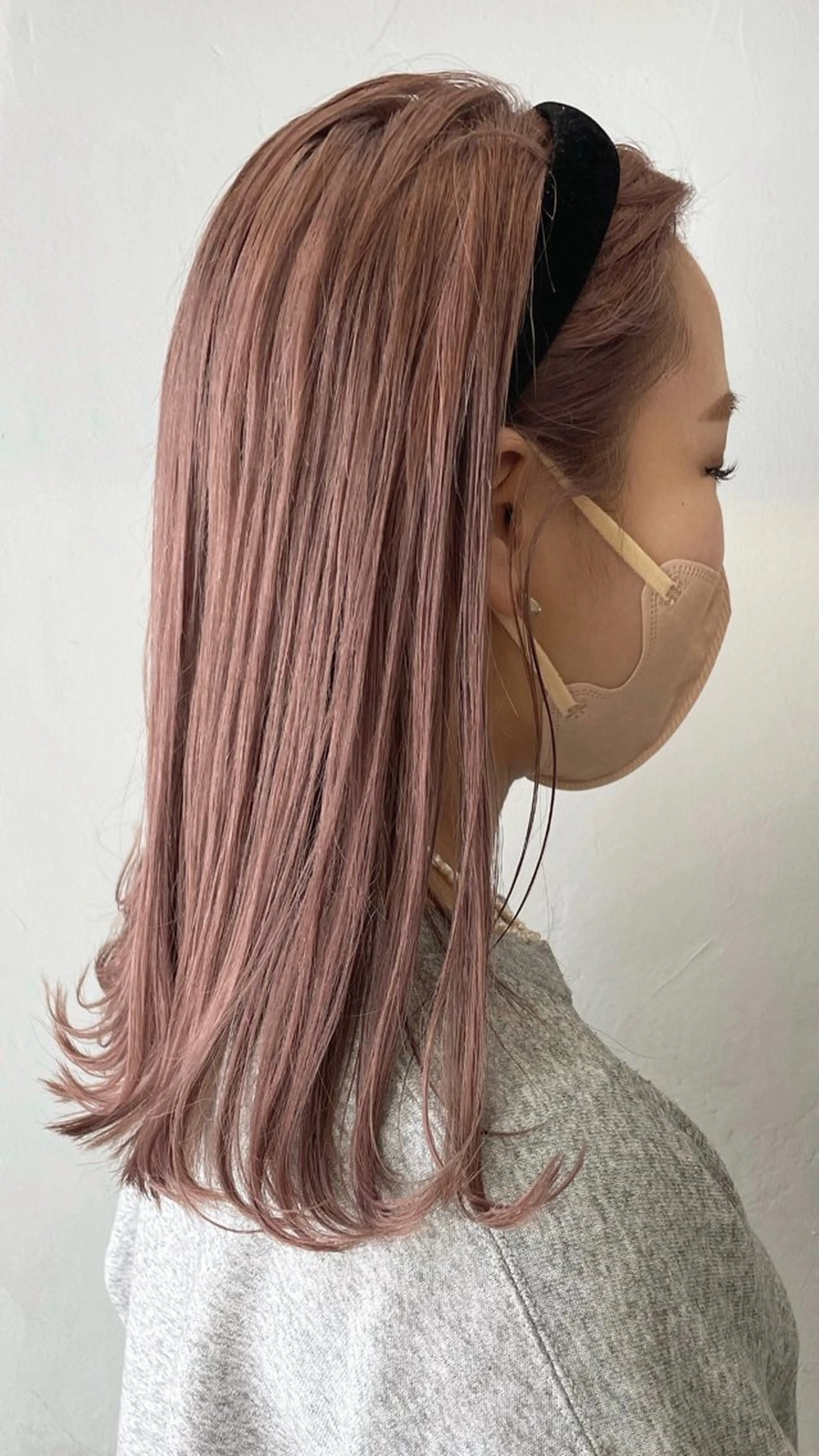 ミディアム カラー カット ヘアカラー トリートメント オリーブ/縮毛♡ Natsuno🩰のヘアスタイル