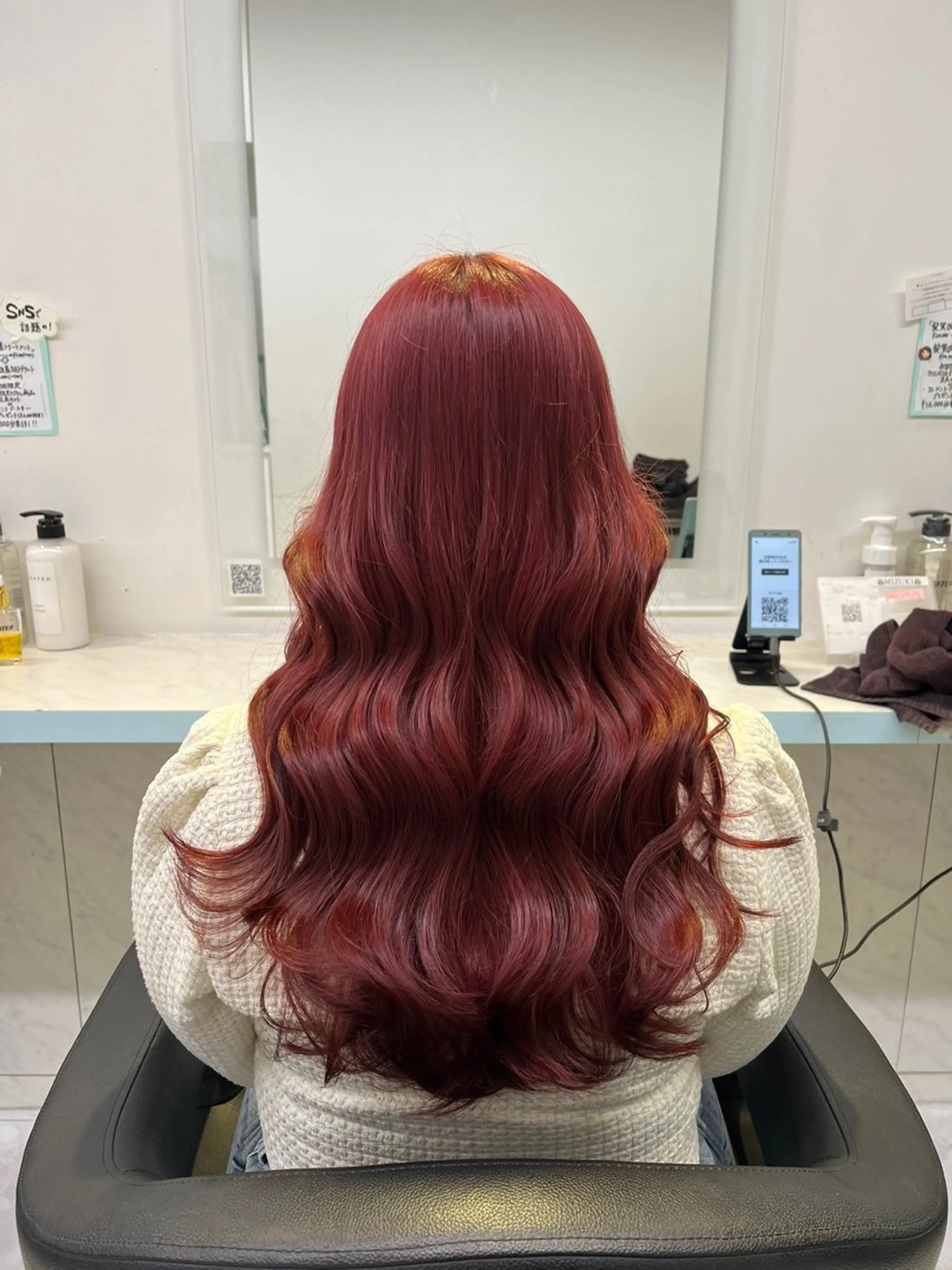 ロング カラー ヘアカラー トリートメント ブリーチカラー 🩵MIZUKIのヘアスタイル