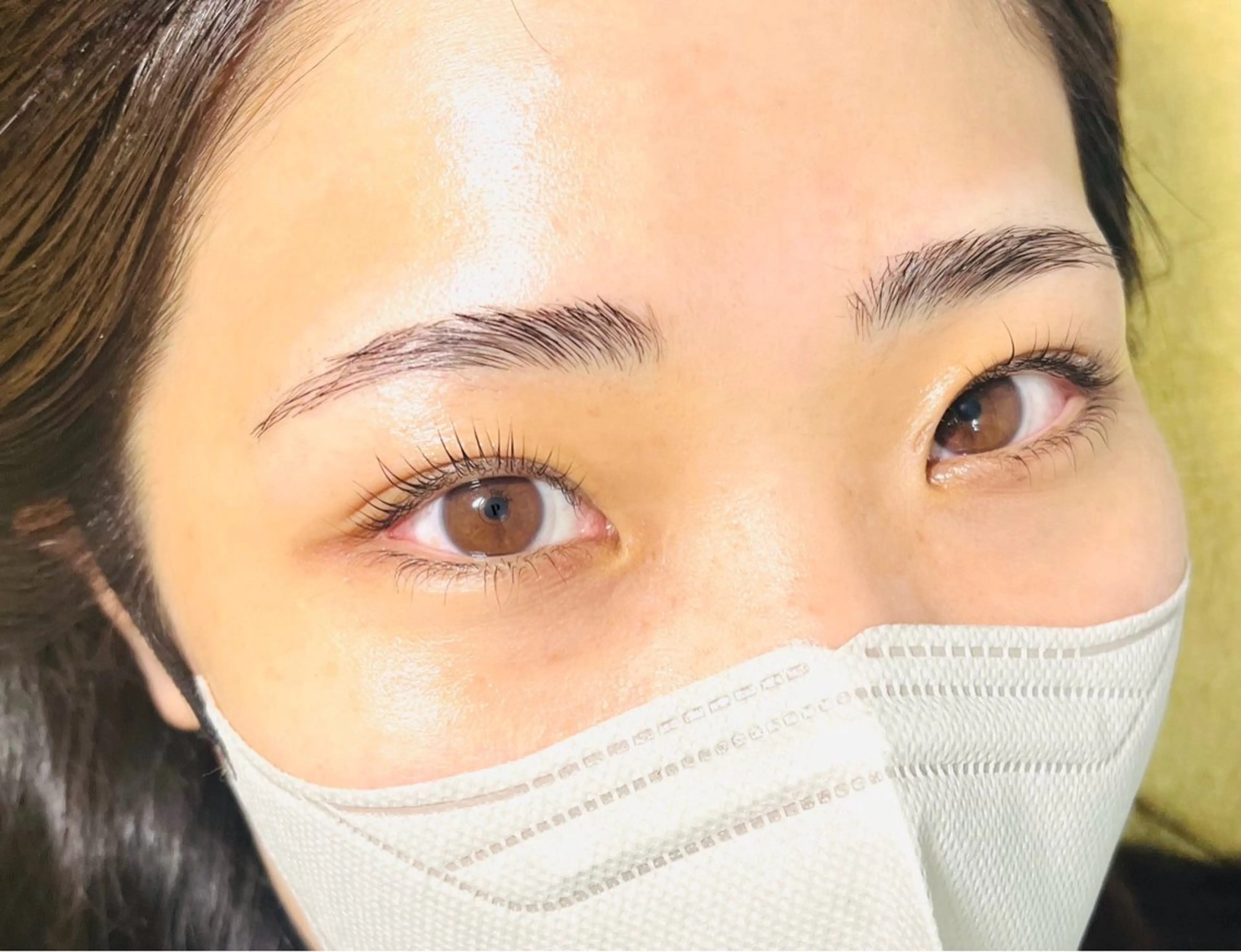 まつ毛パーマC or Lカール&顔脱毛　コーティング仕上げ付きの写真