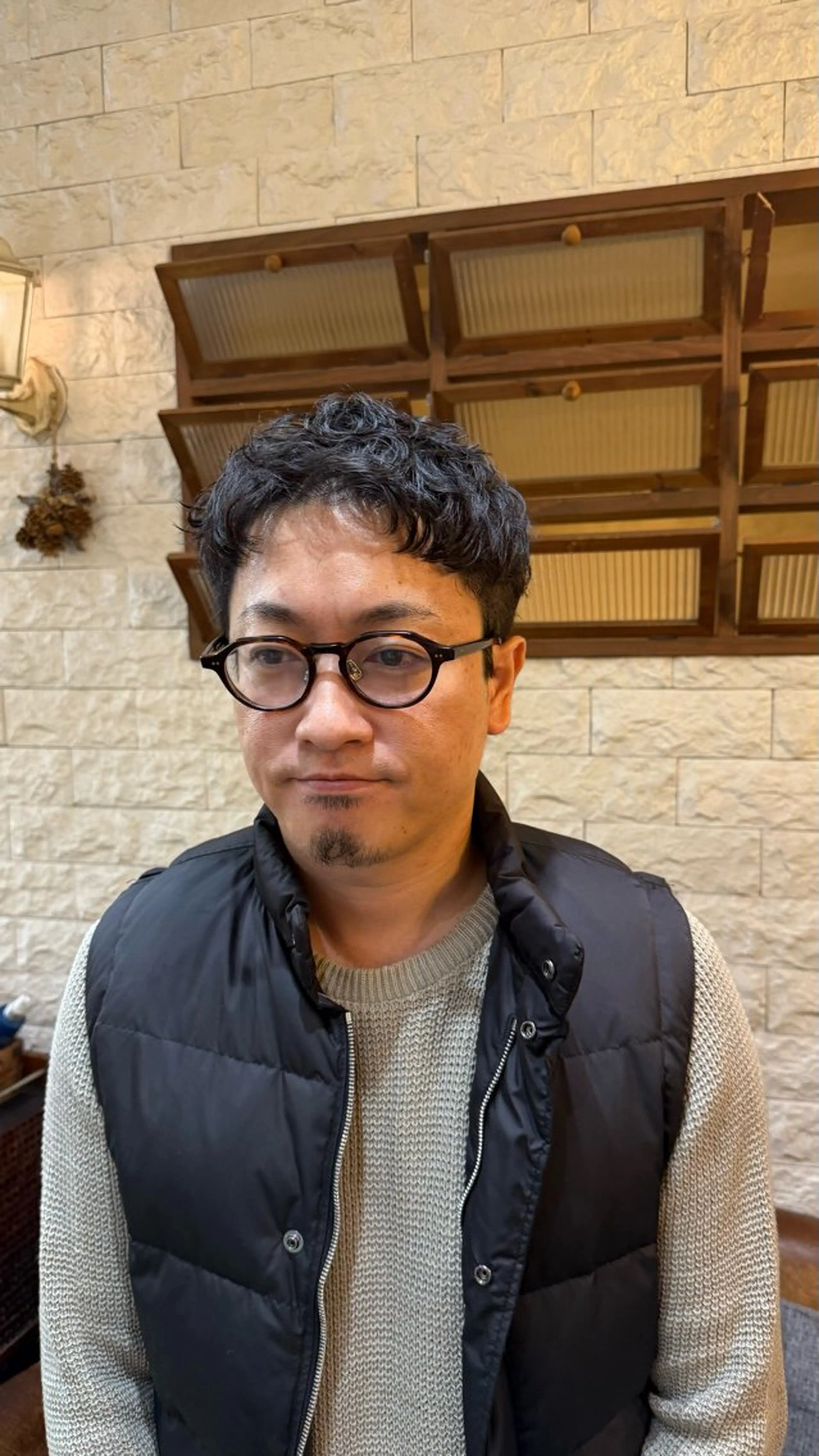 パーマ カット パーマ メンズパーマ✨️/ 縮毛カラー🫧あきはのヘアスタイル