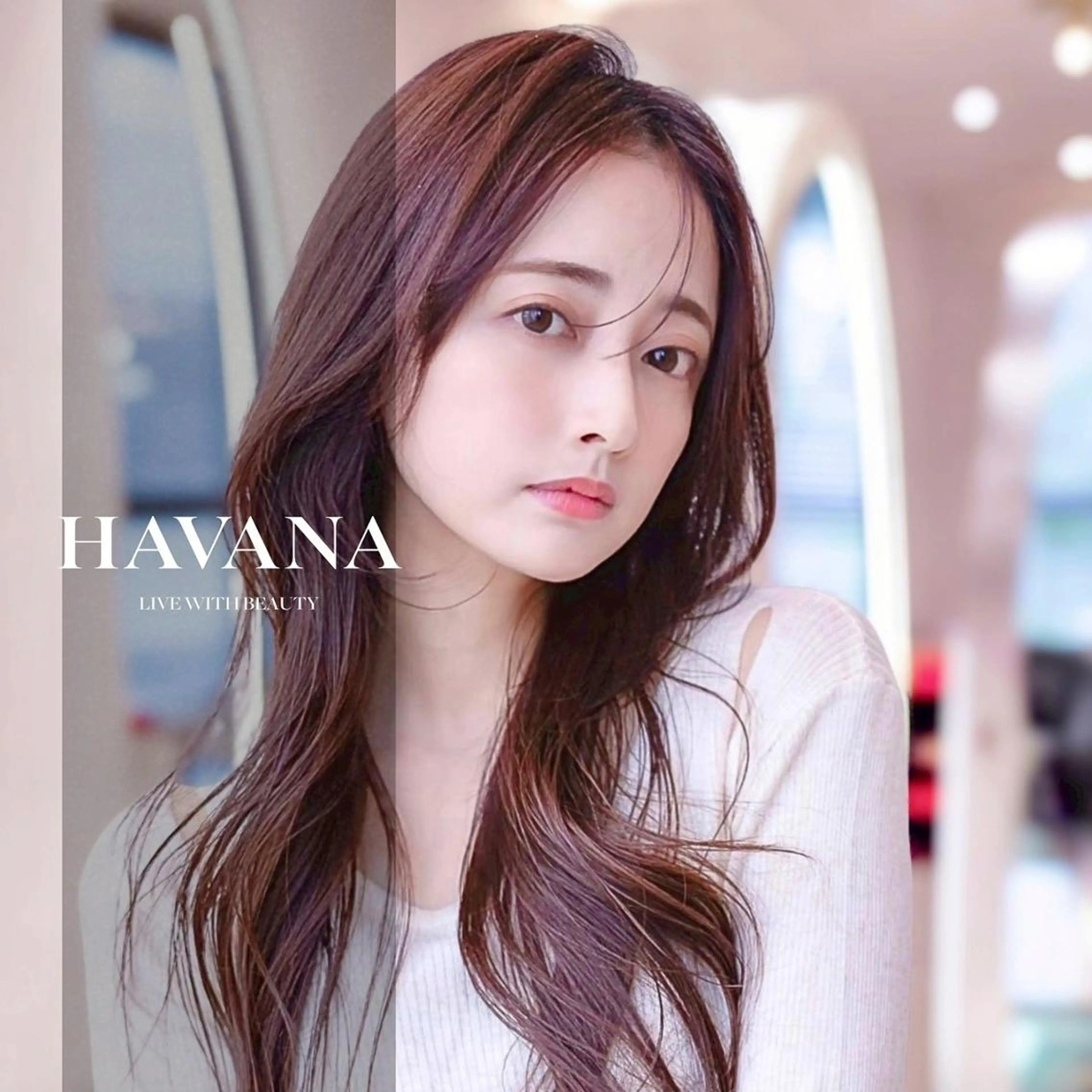 セミロング カラー カット ヘアカラー ill havana 【レイヤー/韓国】のヘアスタイル