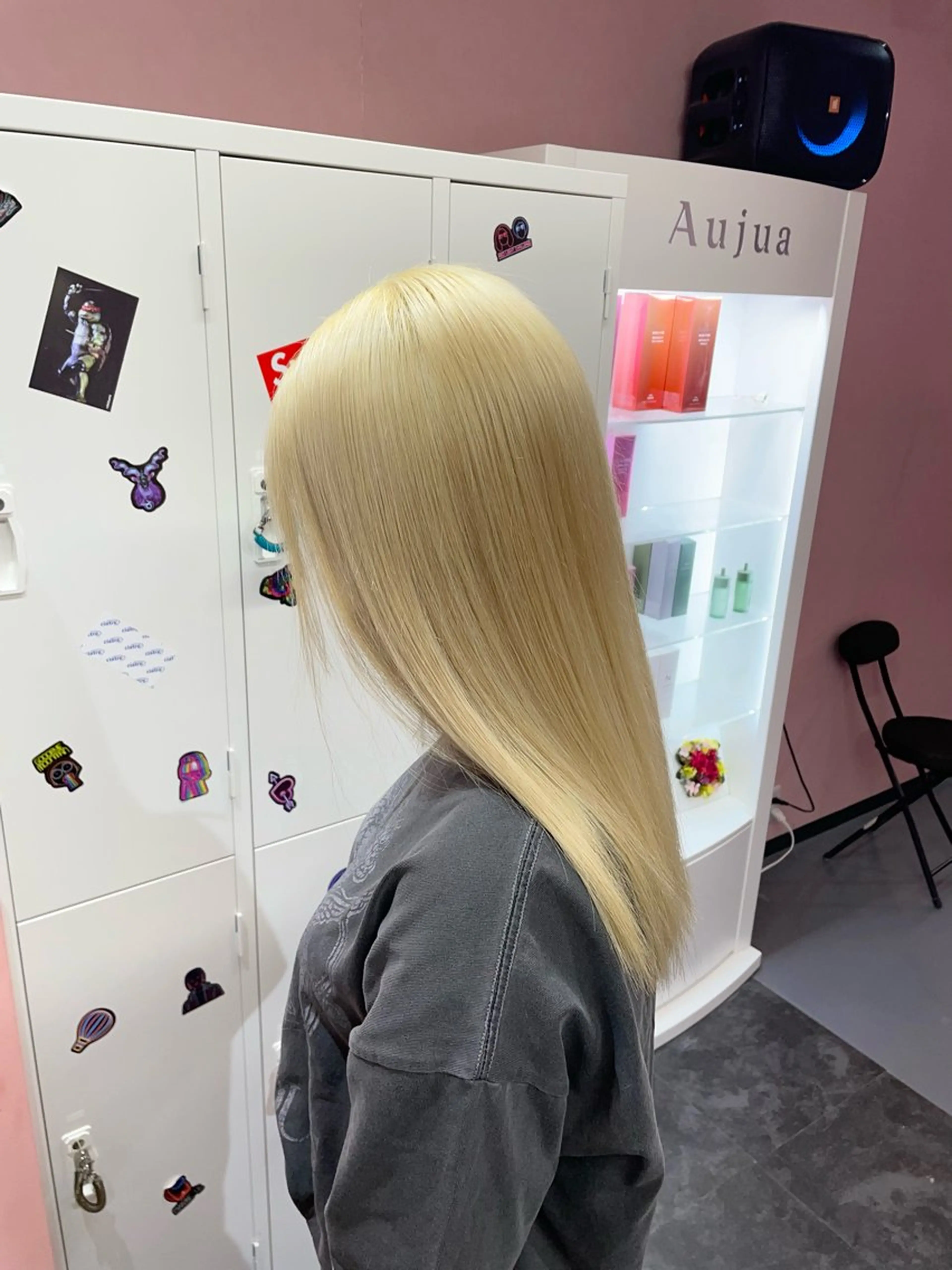 💫脱きっぱなしブロンド限定💫ホワイトブリーチ×2 +紫シャンプー ケアブリーチ込み◎の写真