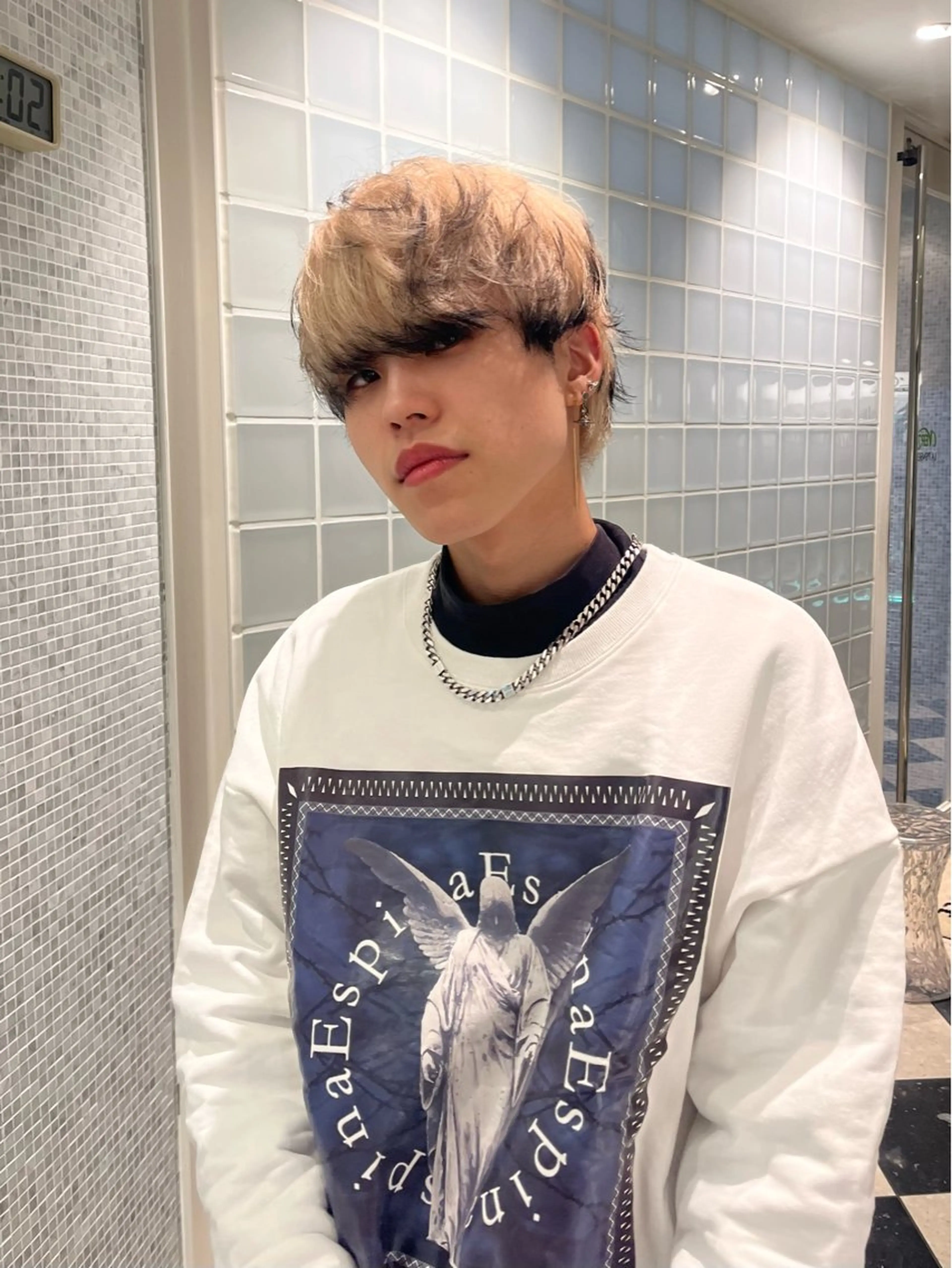 ショート カラー メンズ メンズパーマ/ブリー チ/motokiのヘアスタイル