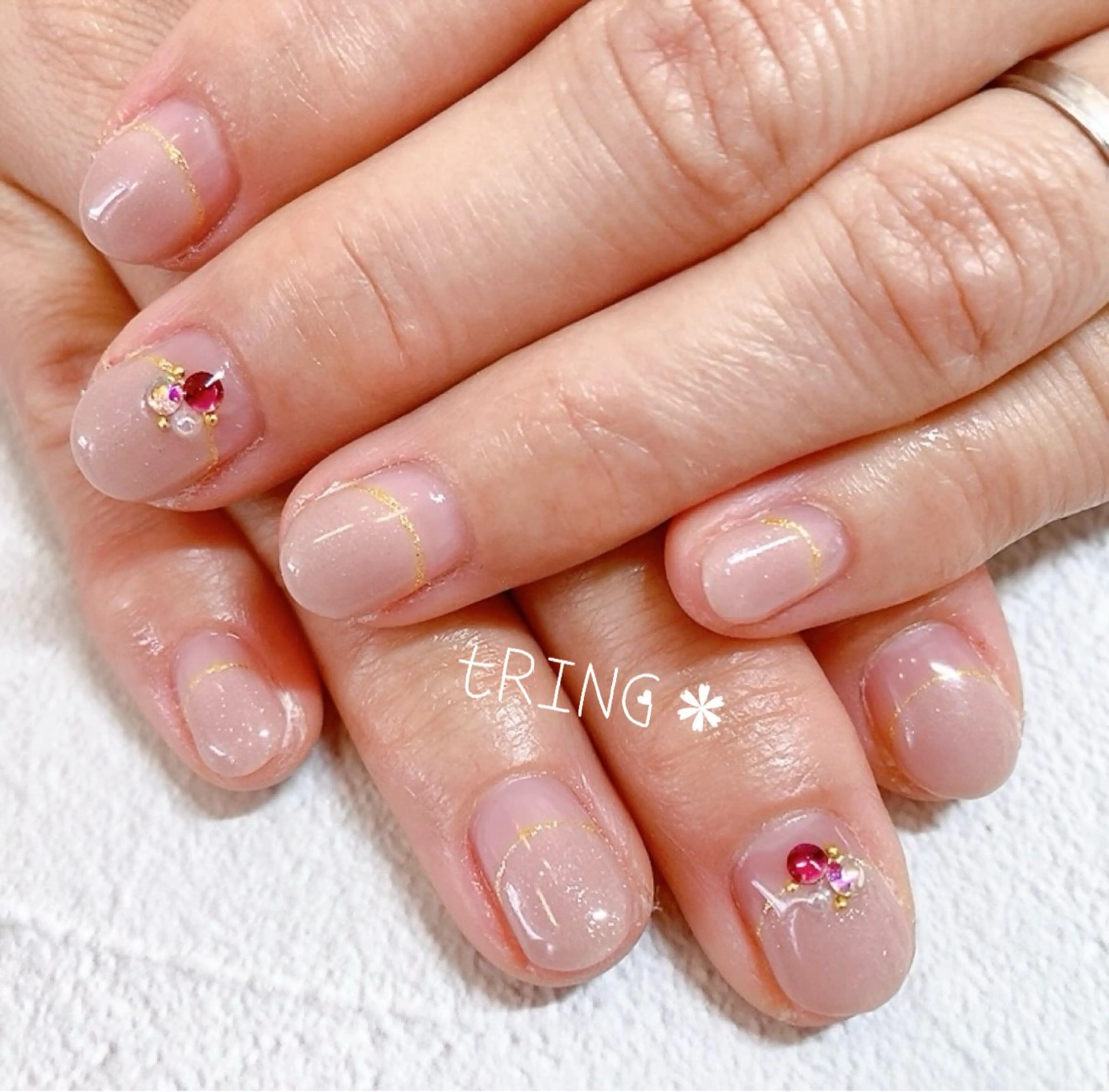 ネイル ハンドネイル tRING＊ しいの木台のネイルデザイン