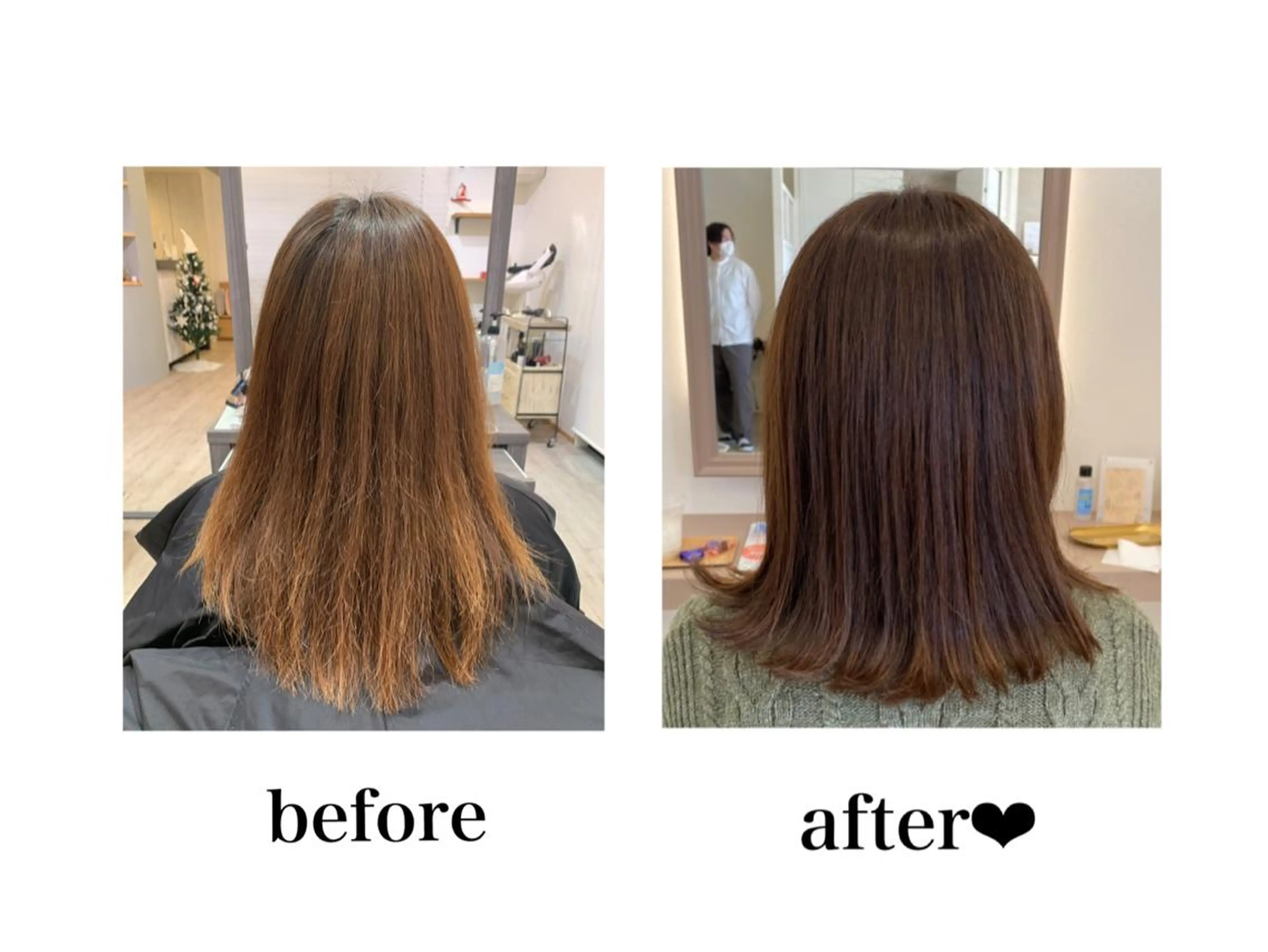 ミディアム カット ヘアカラー 井上 美春のヘアスタイル