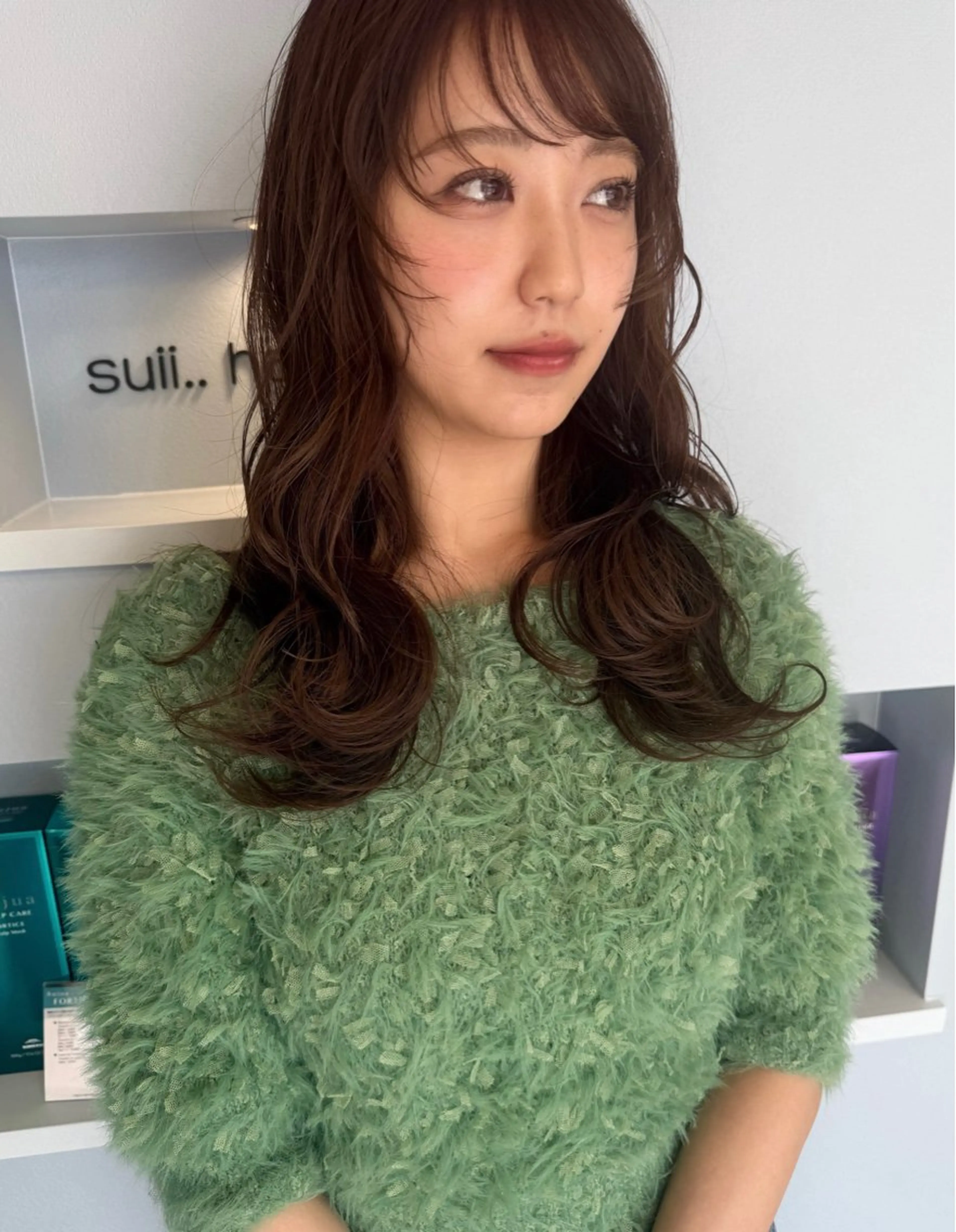 ロング ショートボブ ボブ 髪質改善 韓国風ヘア レイヤーカット カット ヘアカラー トリートメント suii..hair designのヘアスタイル