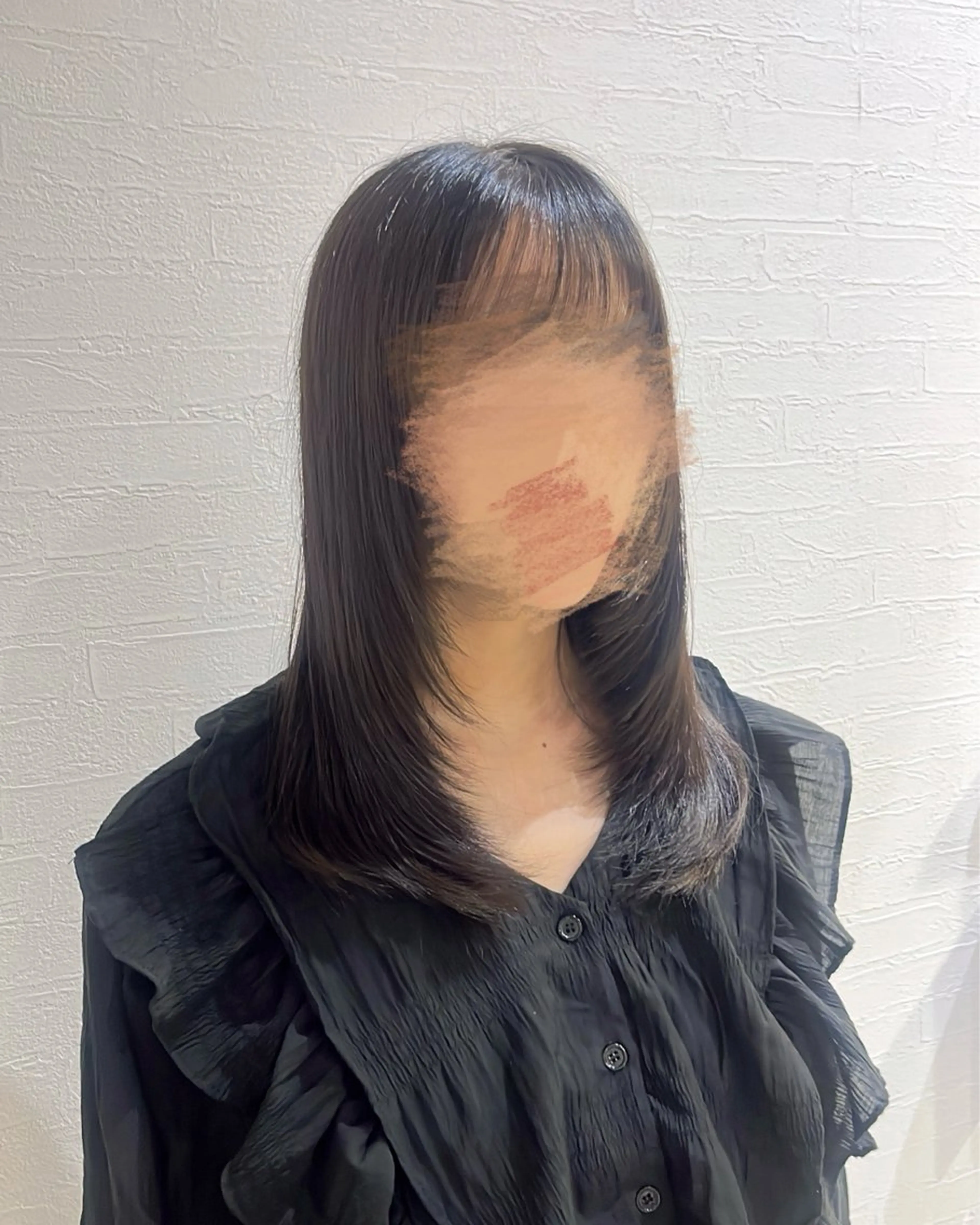 ミディアム ハイレイヤー レイヤーカット カット 宮本 楓のヘアスタイル