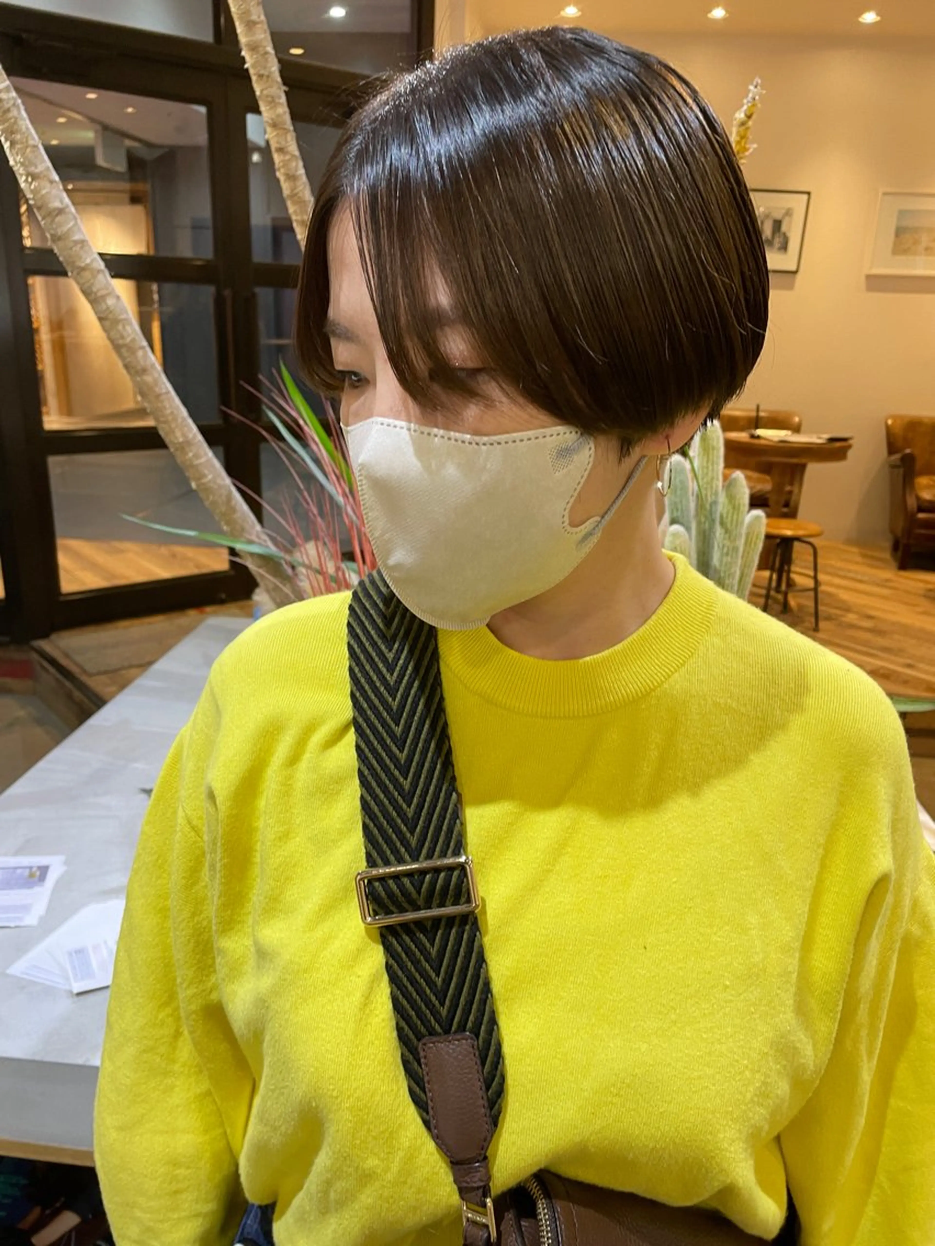 ショート 透明感ニュアンス 柔らかstyle🤍のヘアスタイル