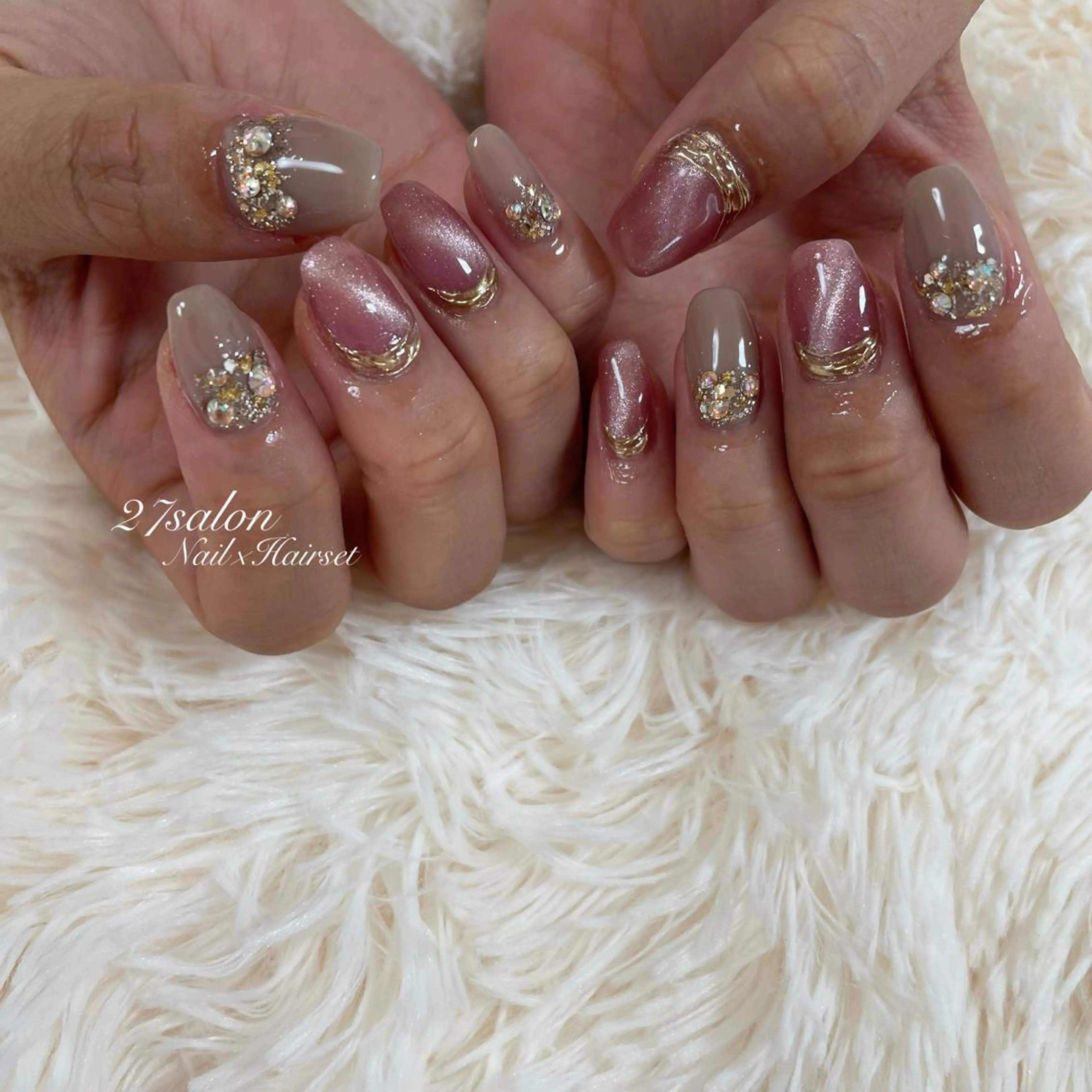 ネイル マグネットネイル 27salon yuinaのネイルデザイン