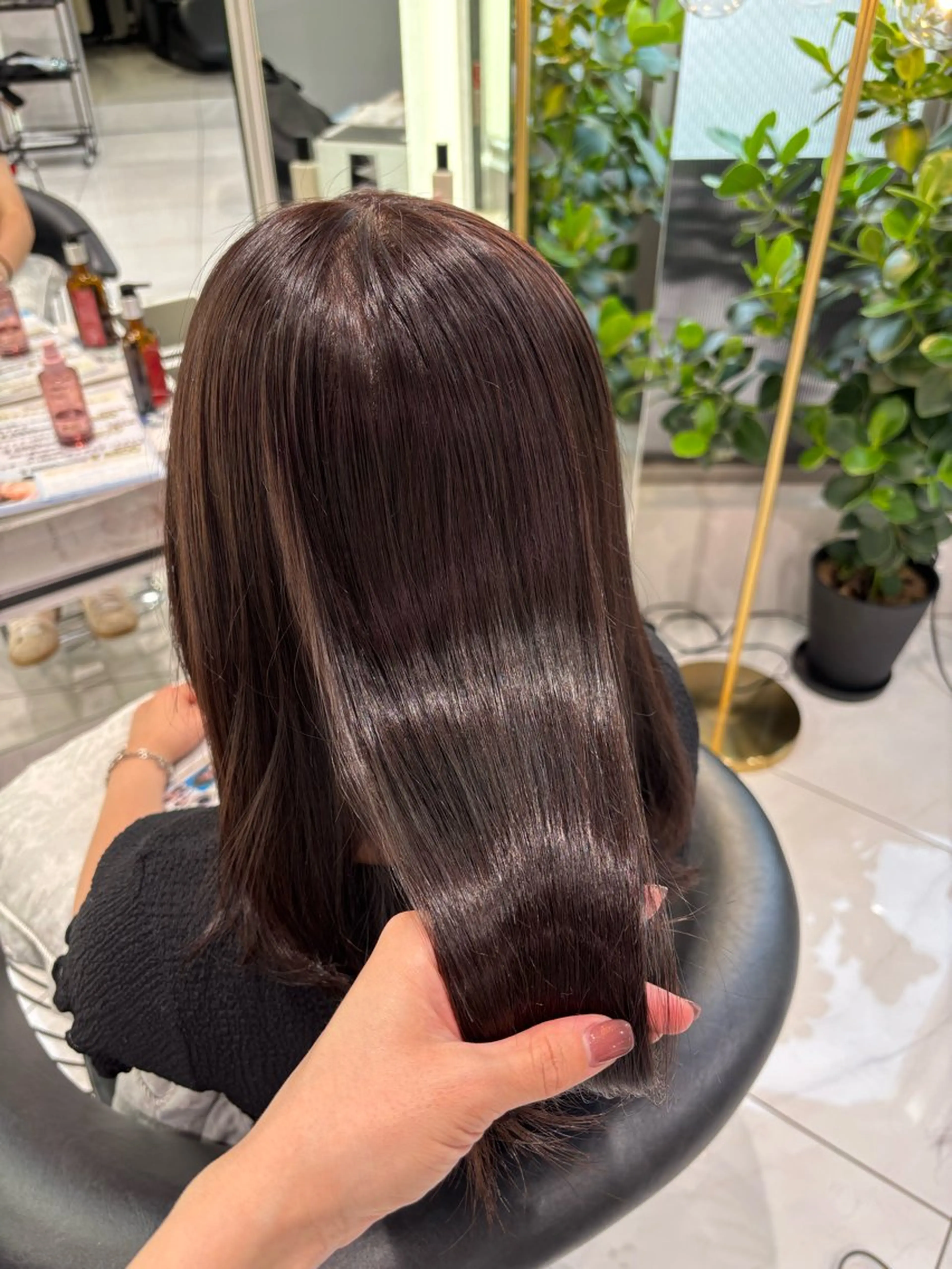 カラー カット ヘアカラー Sakuraෆ˚* 暗髪×まつパ🖤🥀のヘアスタイル