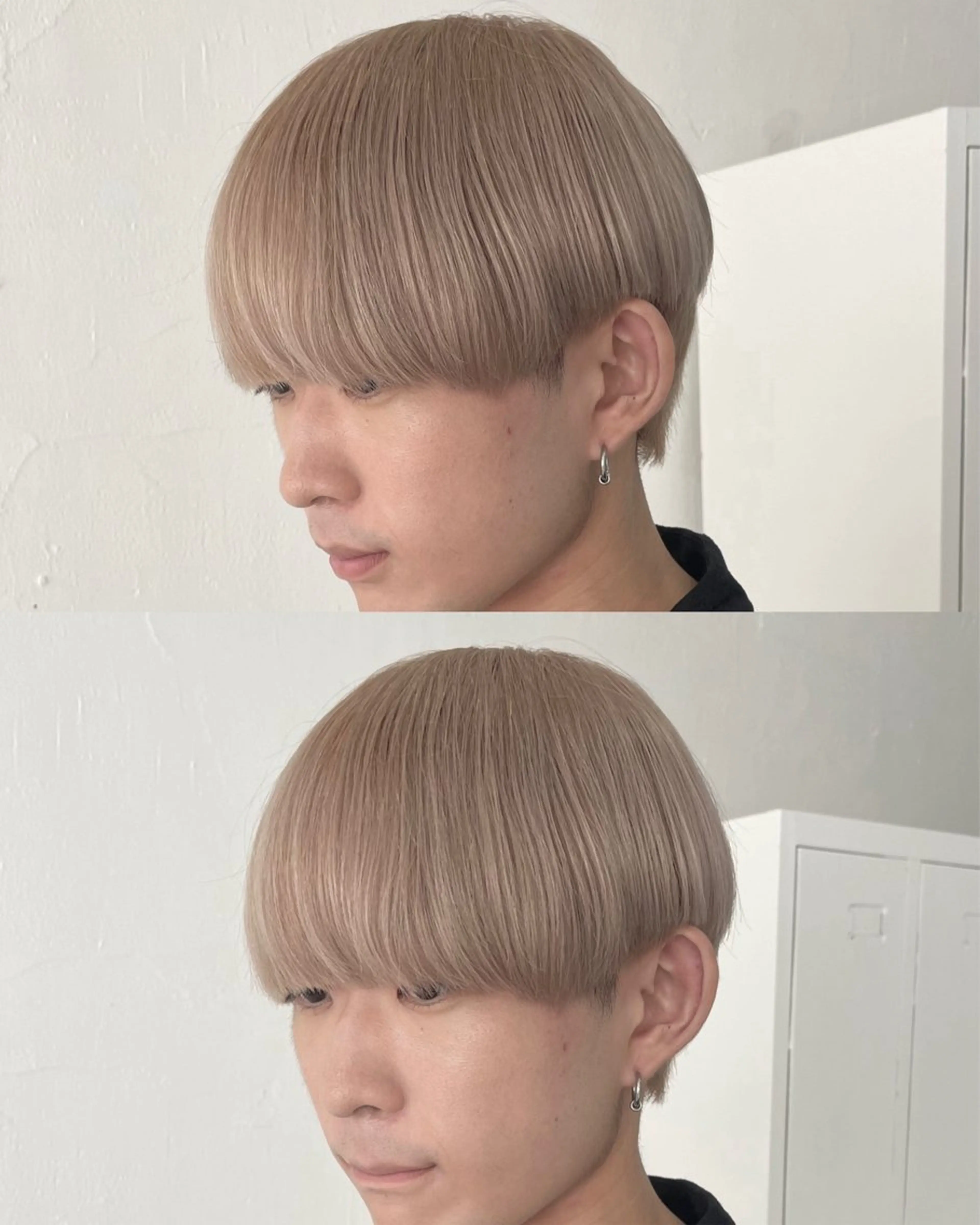 ショート カラー メンズ メンズ韓国風 韓国マッシュ マッシュ 韓国風ヘア ヘアカラー NeF所属・miku🌿‬ パーマ/美髪矯正🌿のヘアスタイル