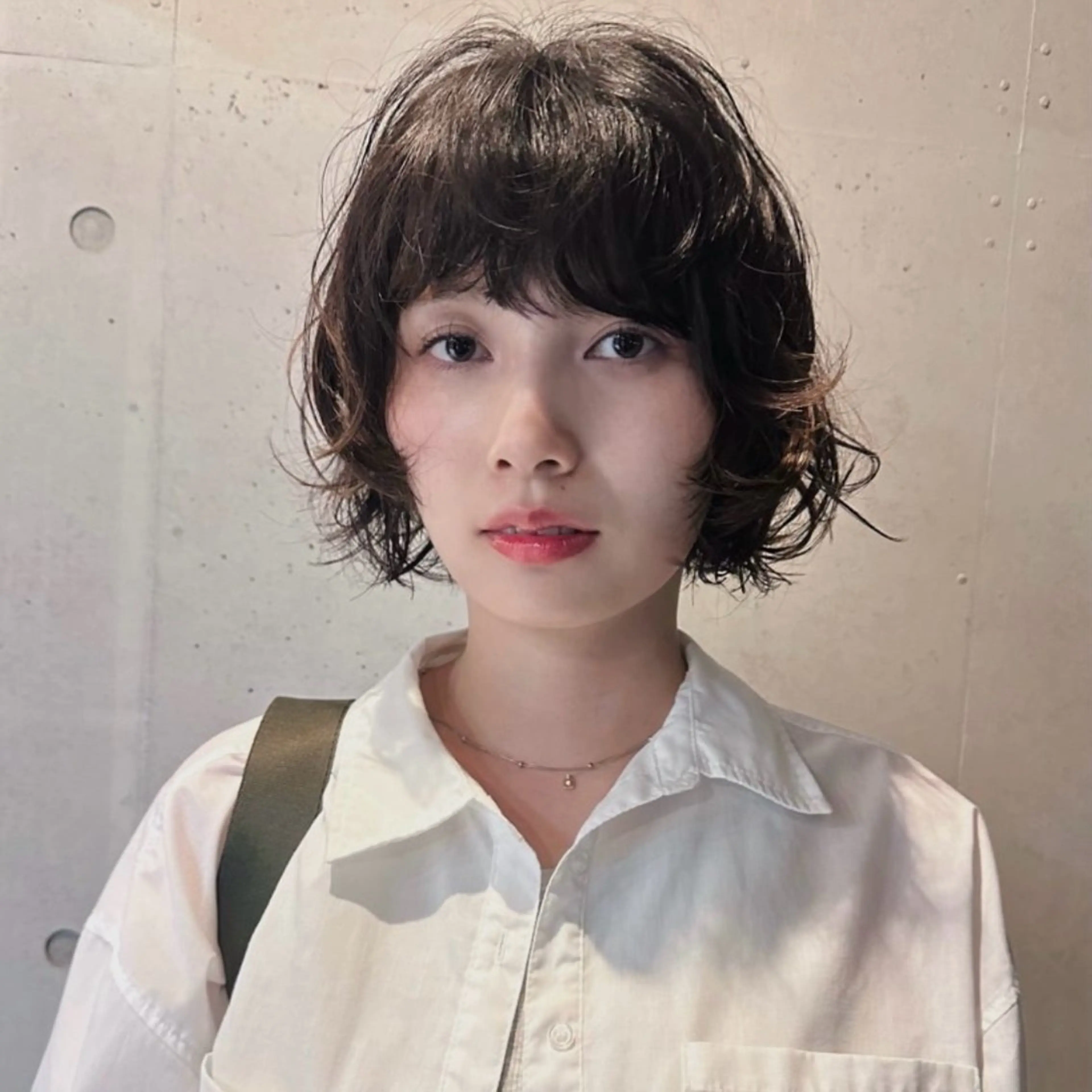 ショート パーマ 前野 日奈のヘアスタイル