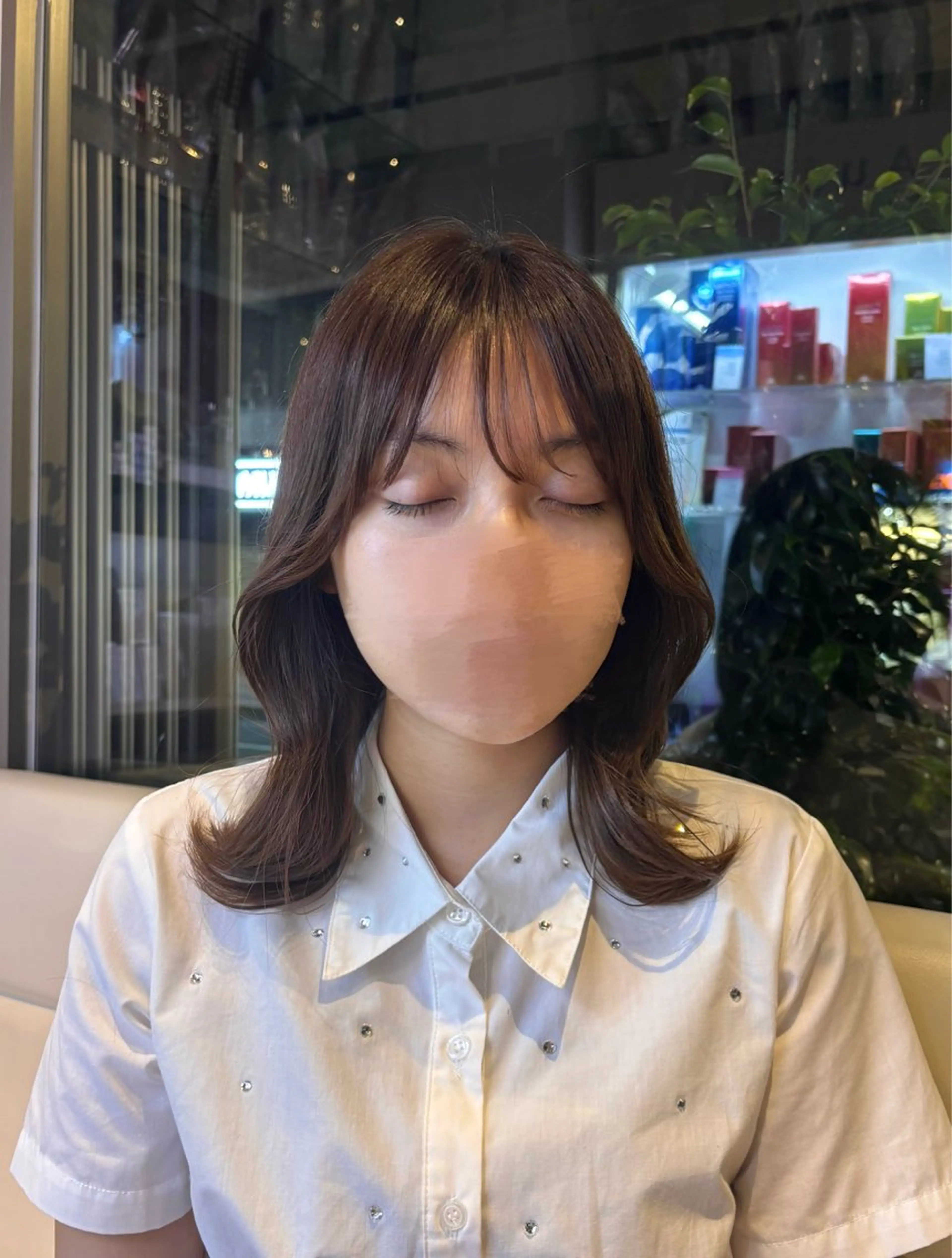 ミディアム くびれヘア 似合わせ特化/ レイヤー🩶フウカのヘアスタイル