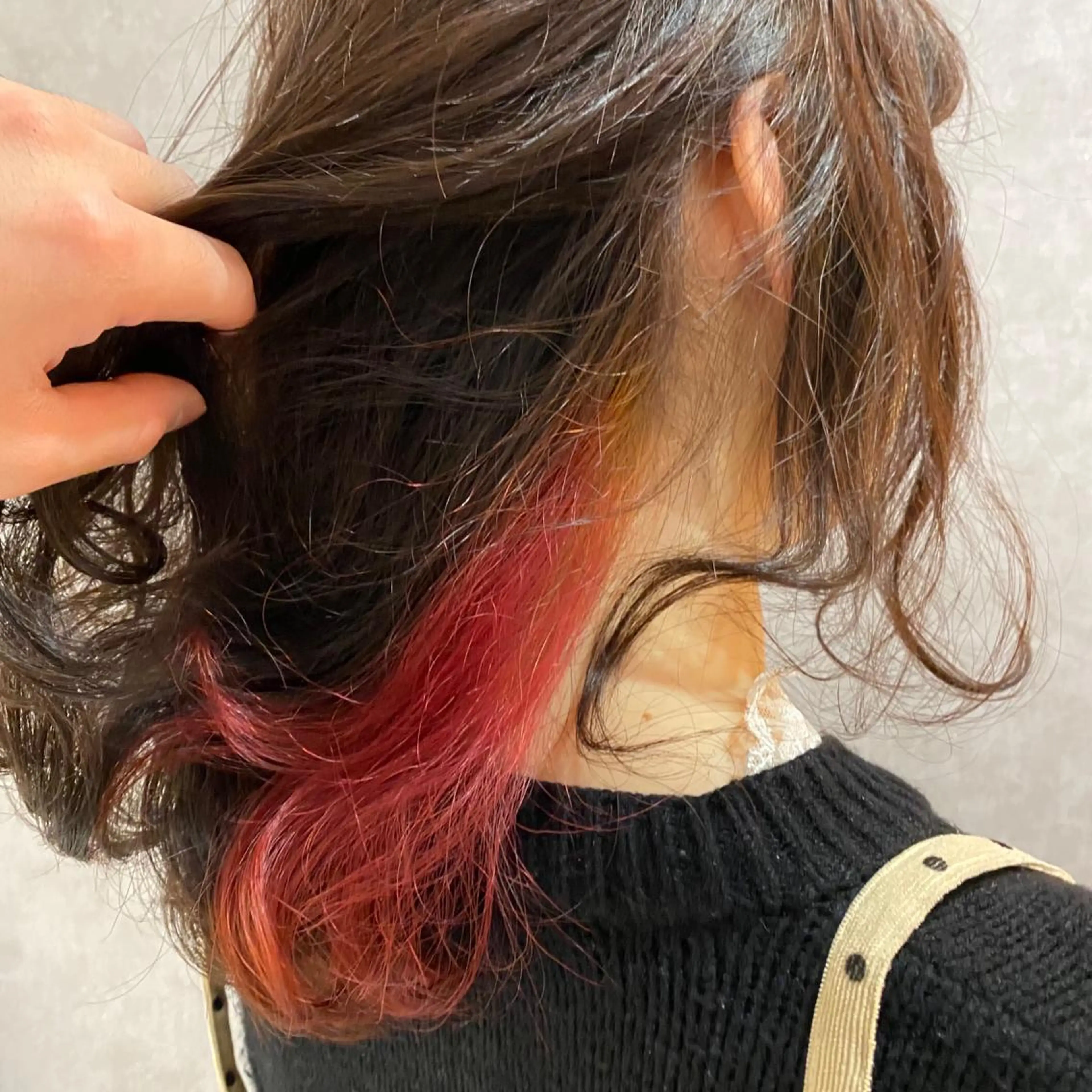 セミロング 福岡縮毛矯正✨️ ストレート 向井和輝のヘアスタイル