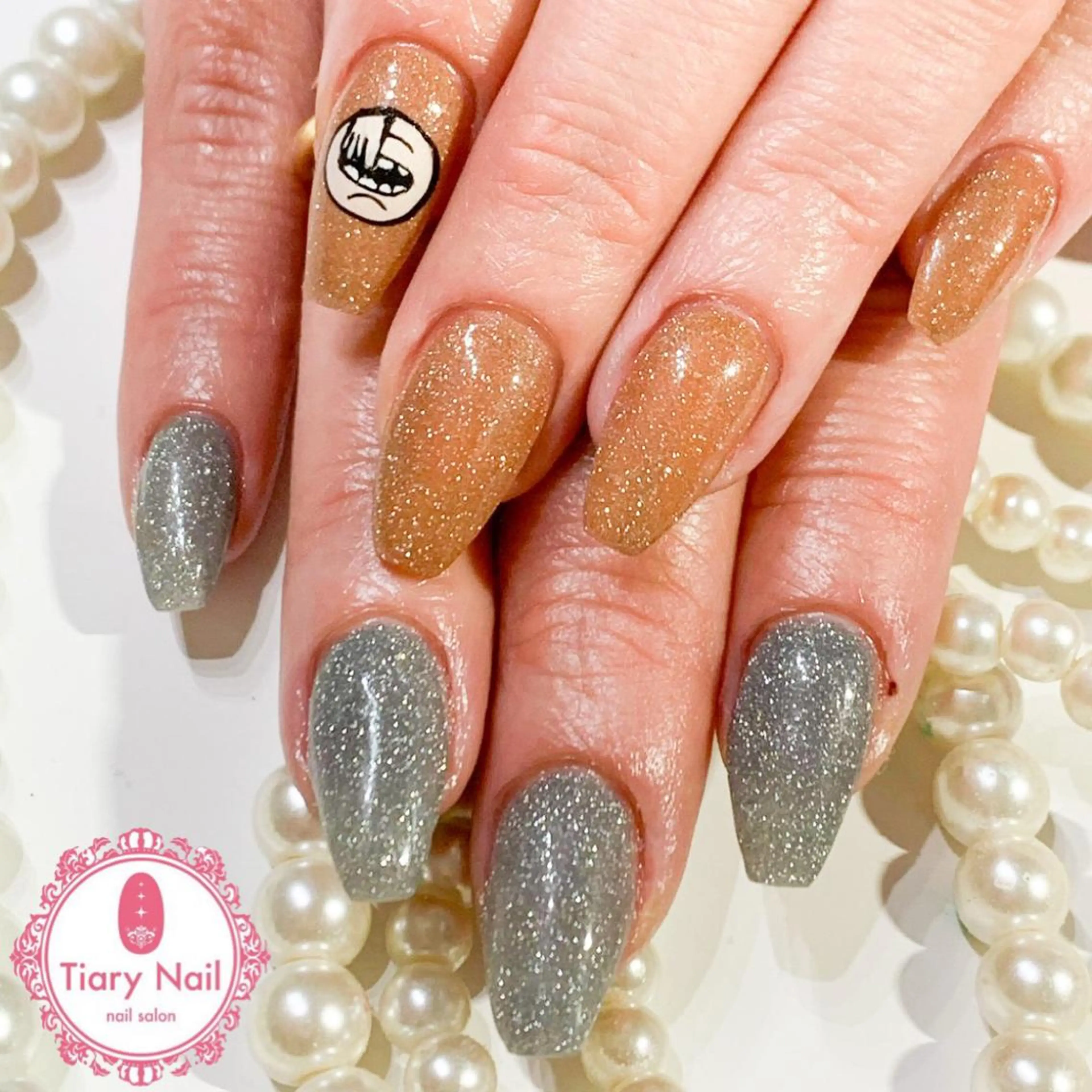 ネイル 桜ネイル クリアネイル フットネイル ジェルネイル キラキラネイル 💗🪽Tiary Nail🪽💗のネイルデザイン