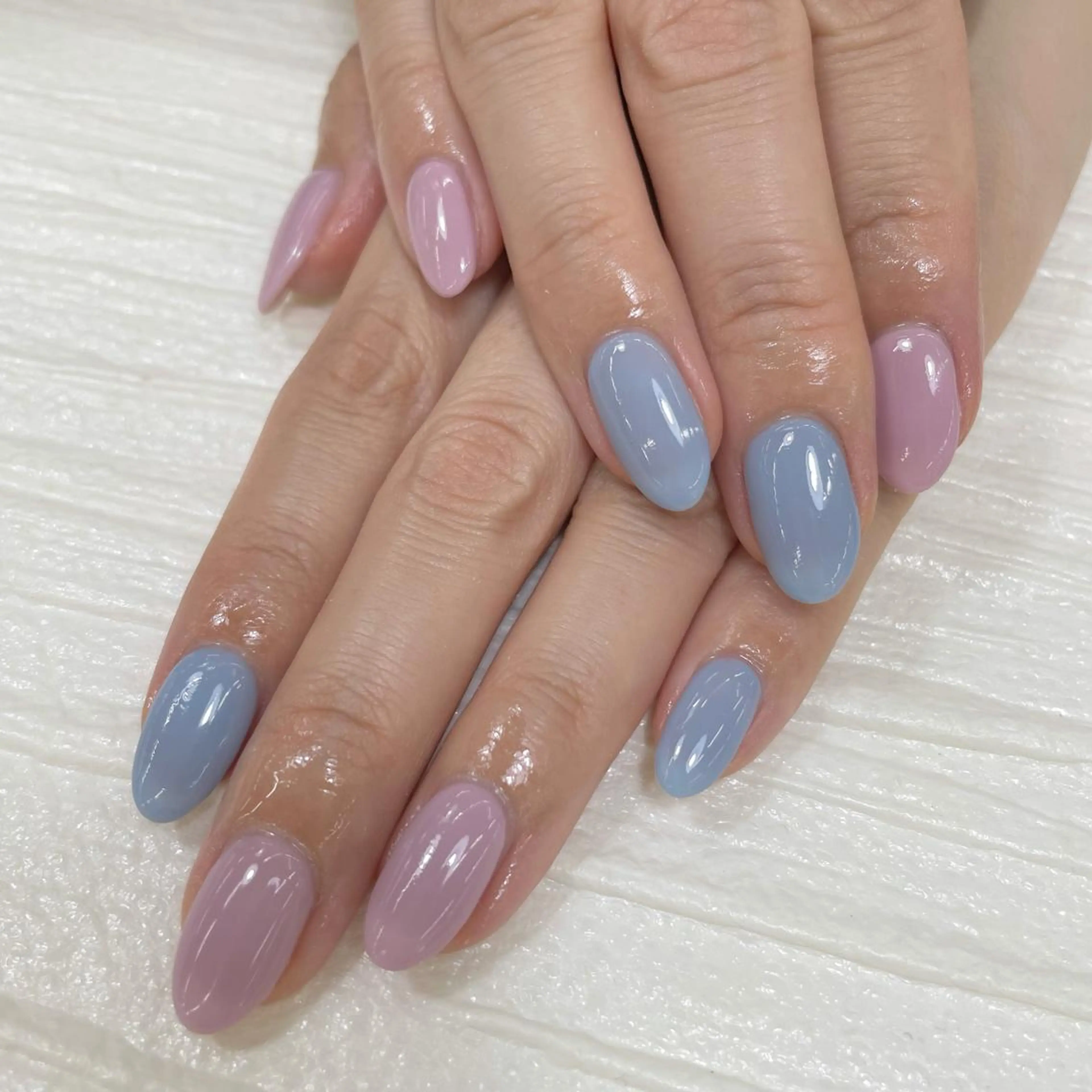 ネイル ワンカラーネイル Nail Blue512所属・Nailist MINORIのネイルデザイン