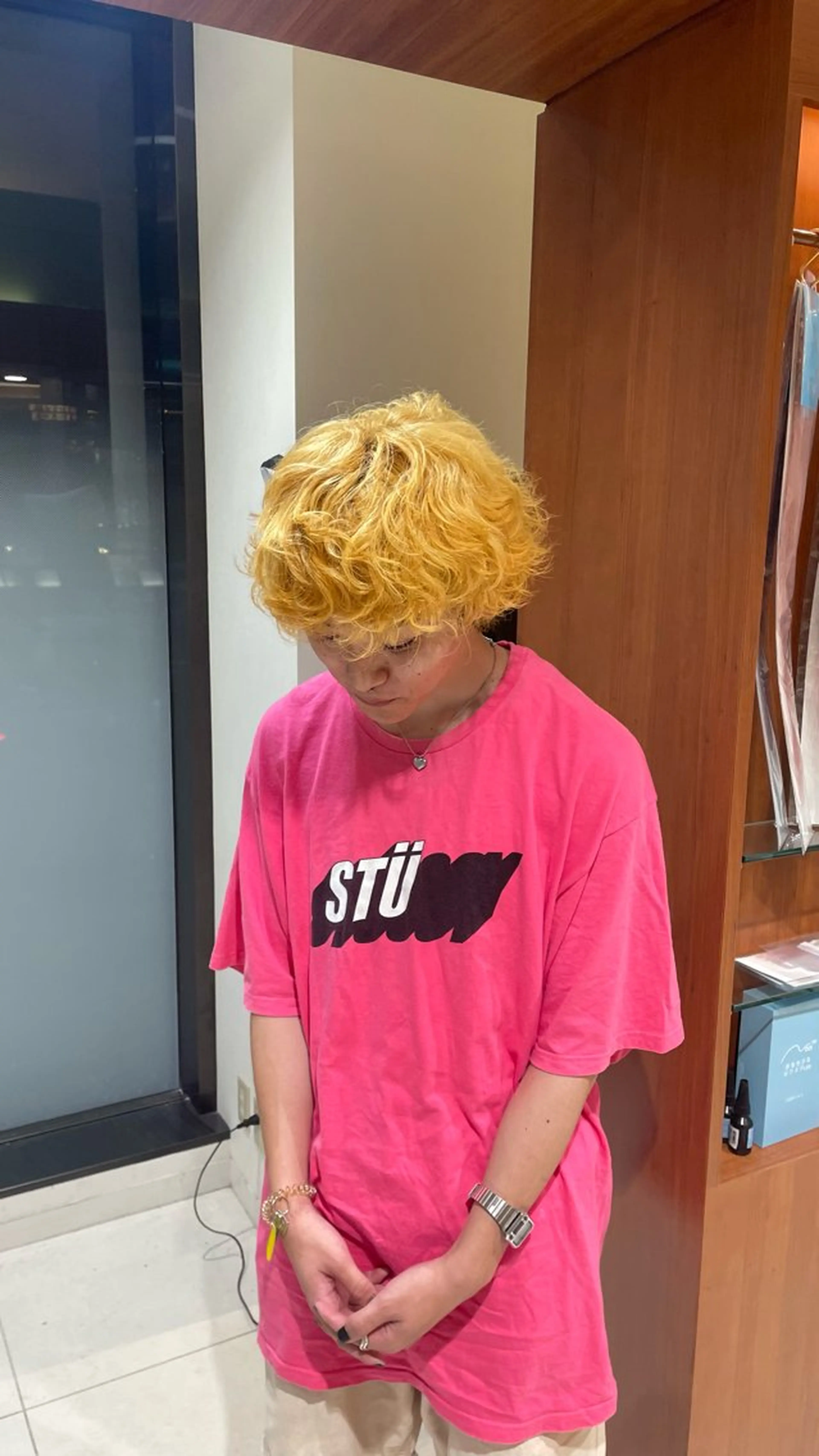 カラー ブリーチ Ace栄所属・メンズ専門/ メンズパーマ/ゆうとのヘアスタイル