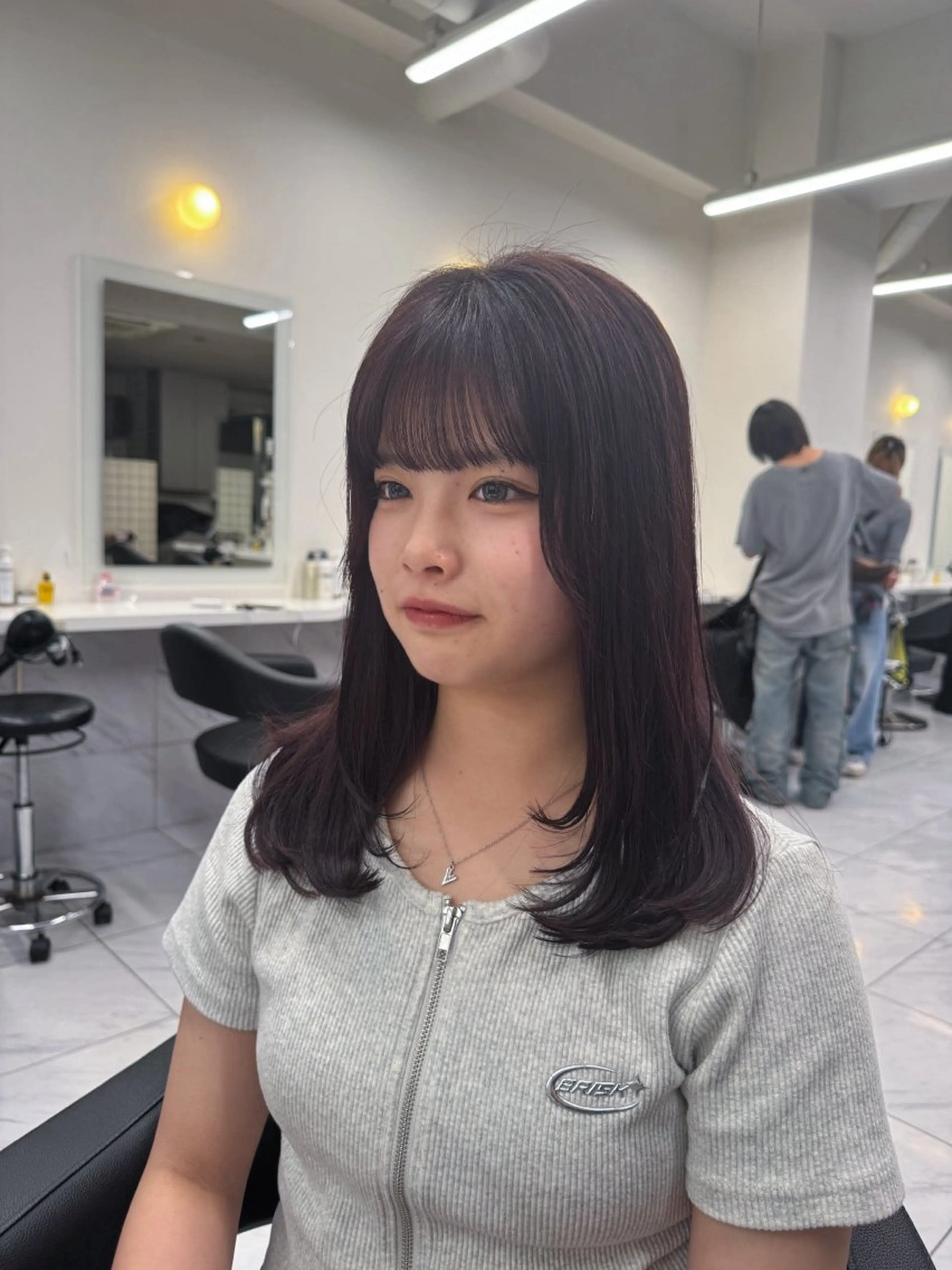 ミディアム カラー ヘアアレンジ flammeum所属・ハイトーン/ボブ /misakiのヘアスタイル